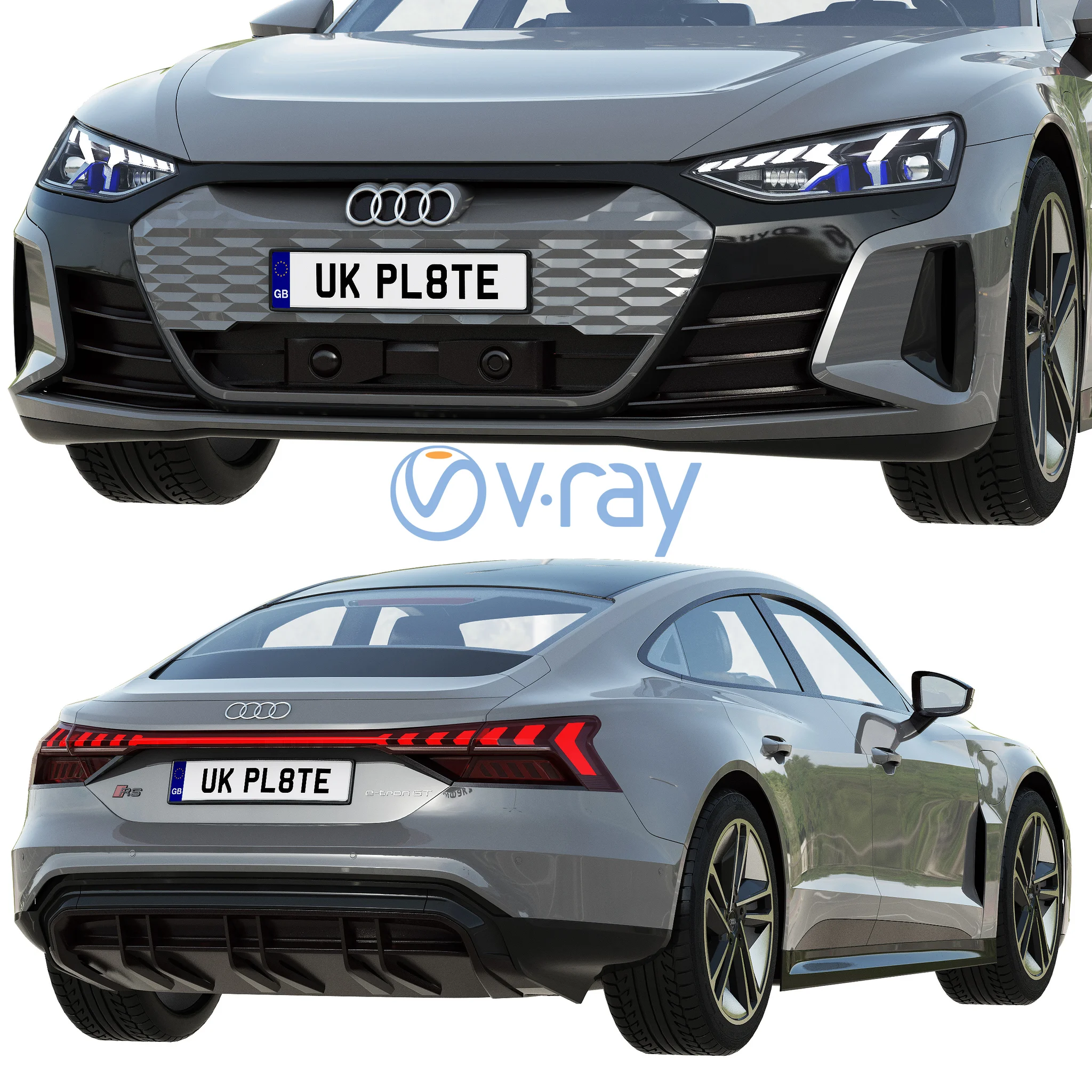 Audi RS E Tron GT, 3D model preview 24