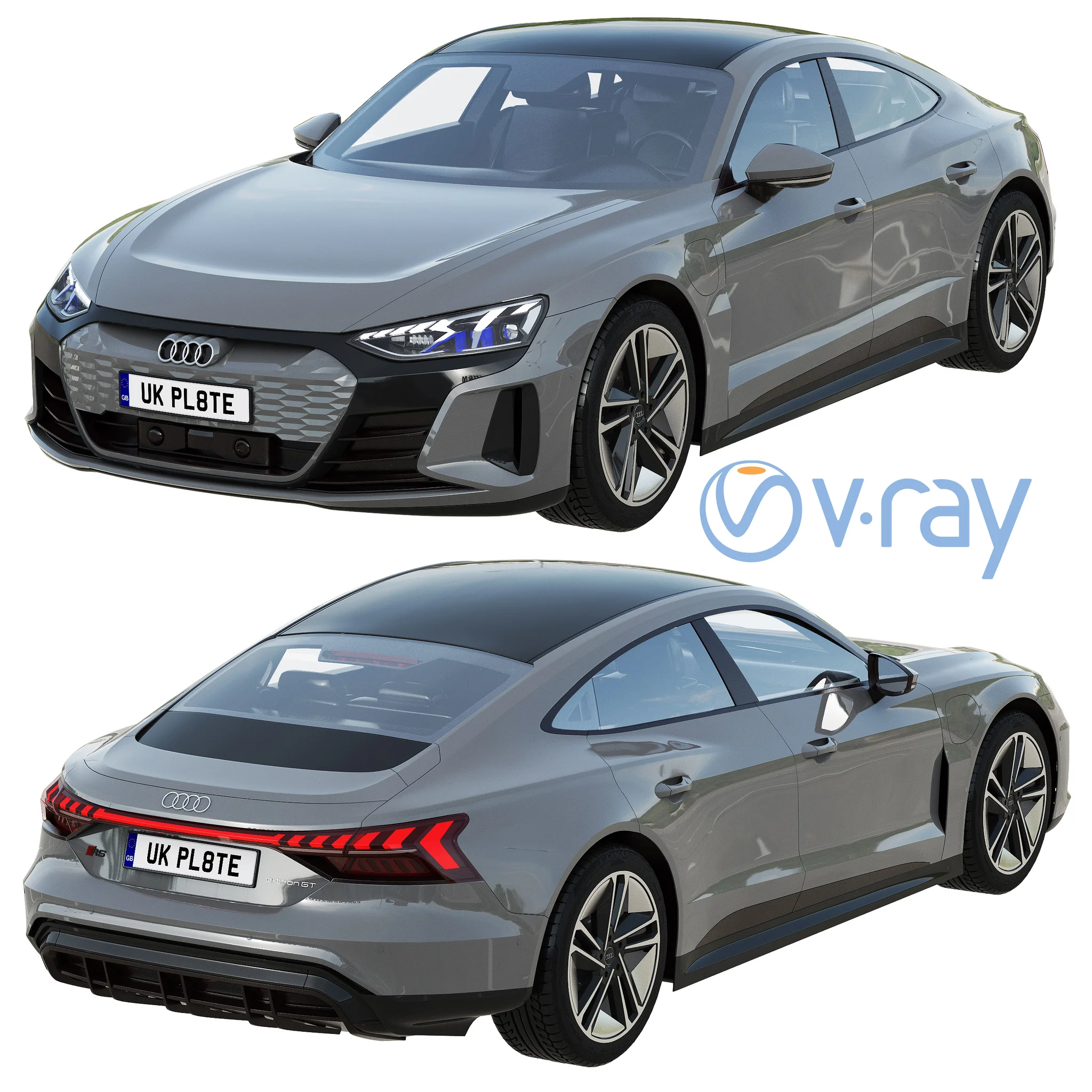 Audi RS E Tron GT, 3D model preview 28