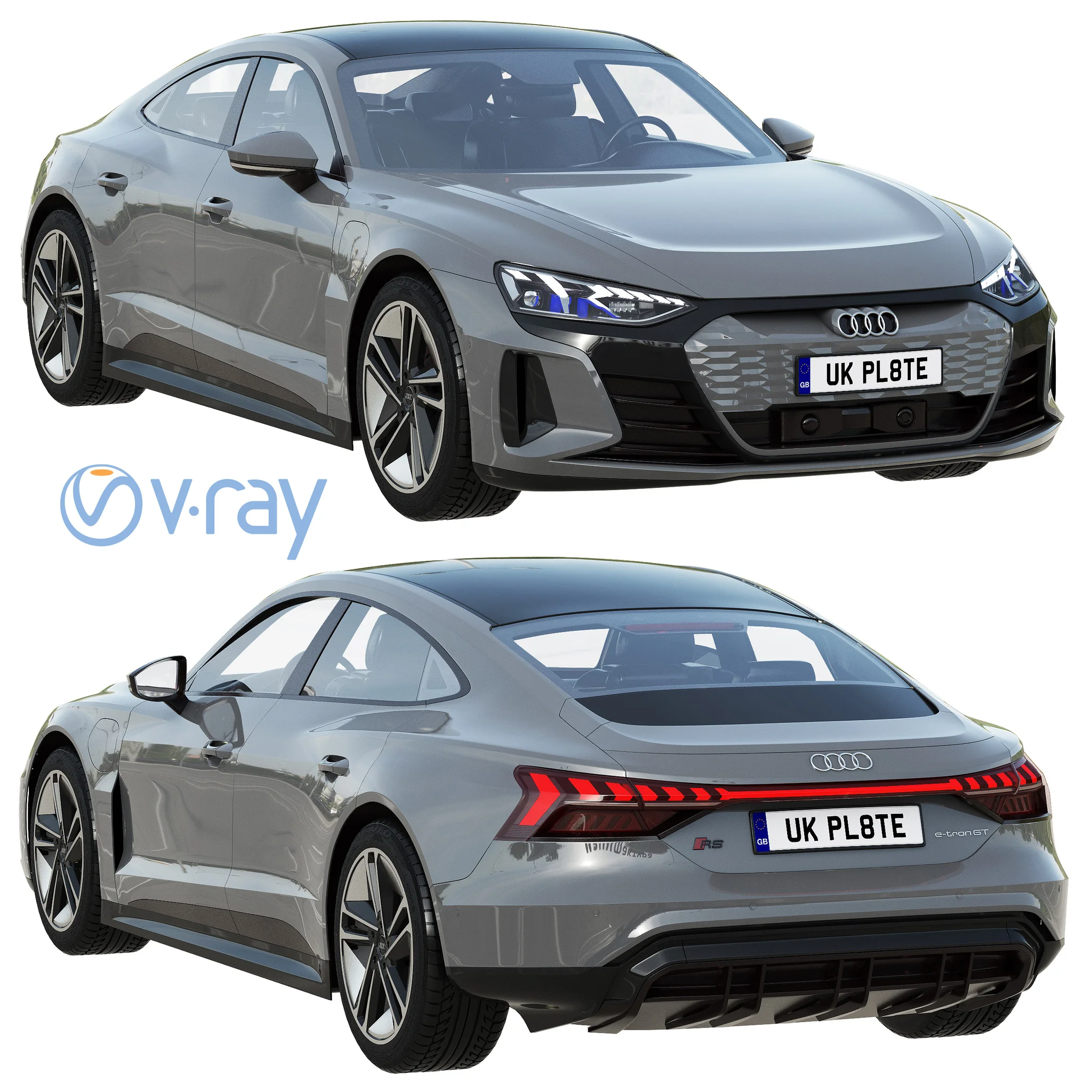 Audi RS E Tron GT, 3D model preview 30