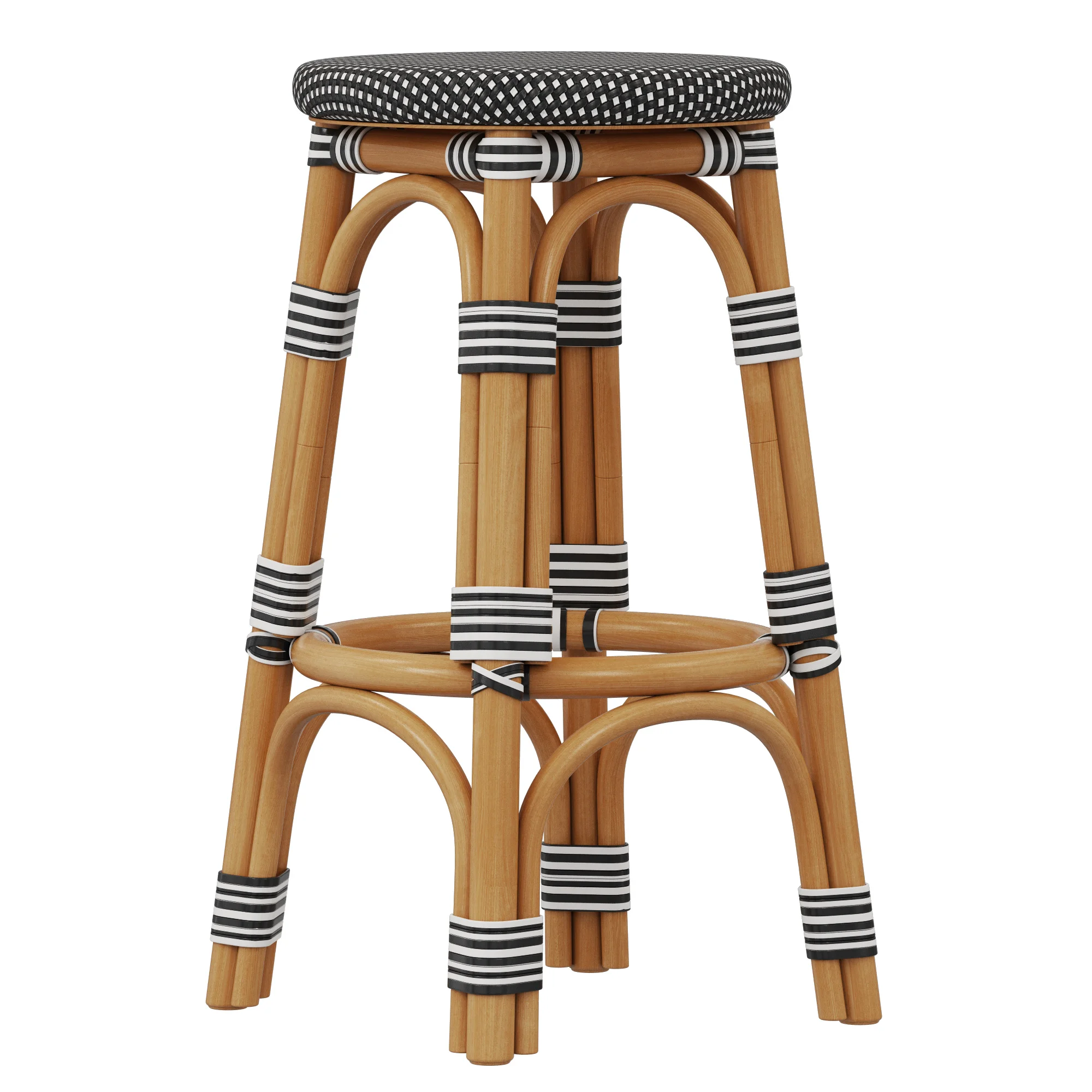 Restoration Hardware St Germain Resin Backless Stool — 3D model preview 2
