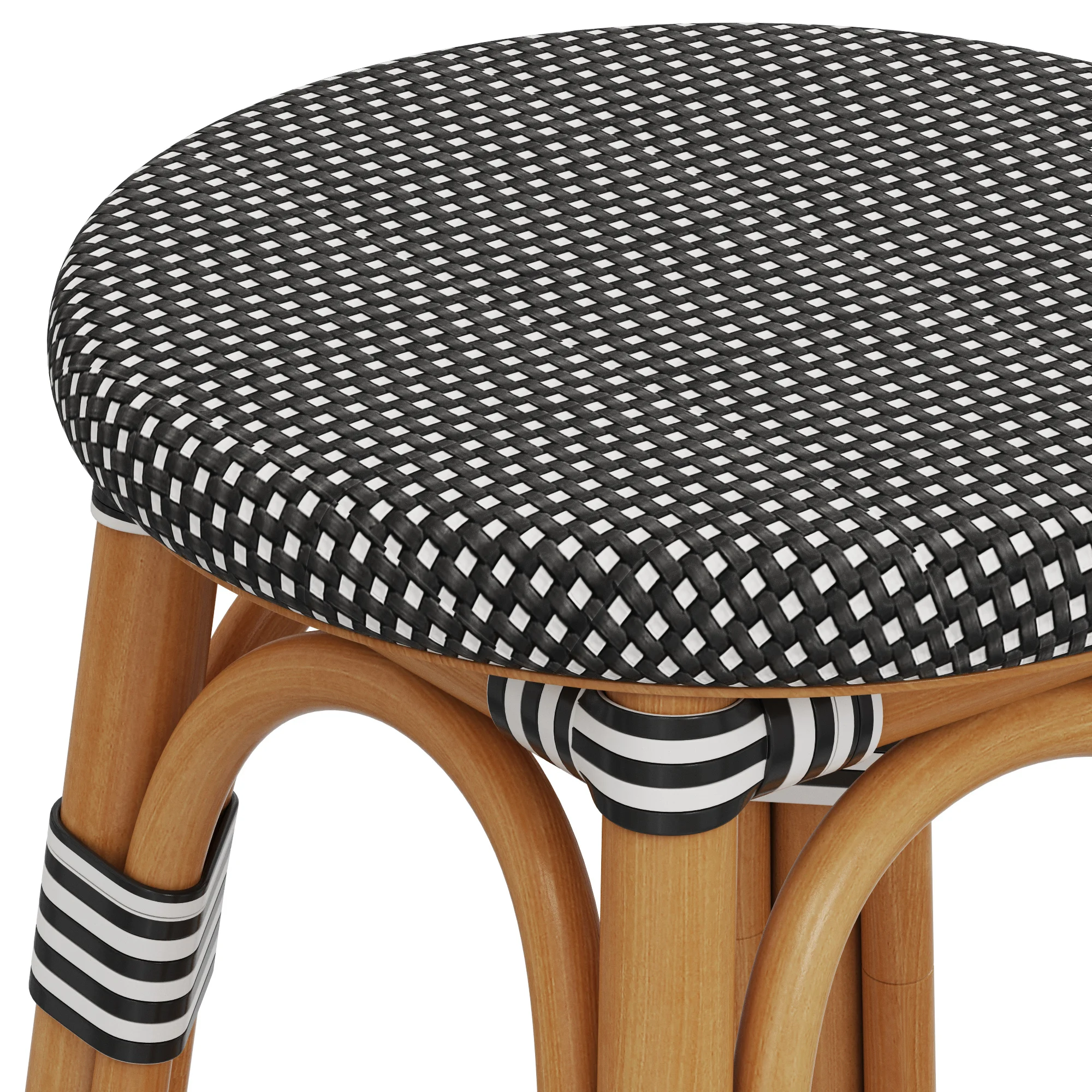 Restoration Hardware St Germain Resin Backless Stool — 3D model preview 3