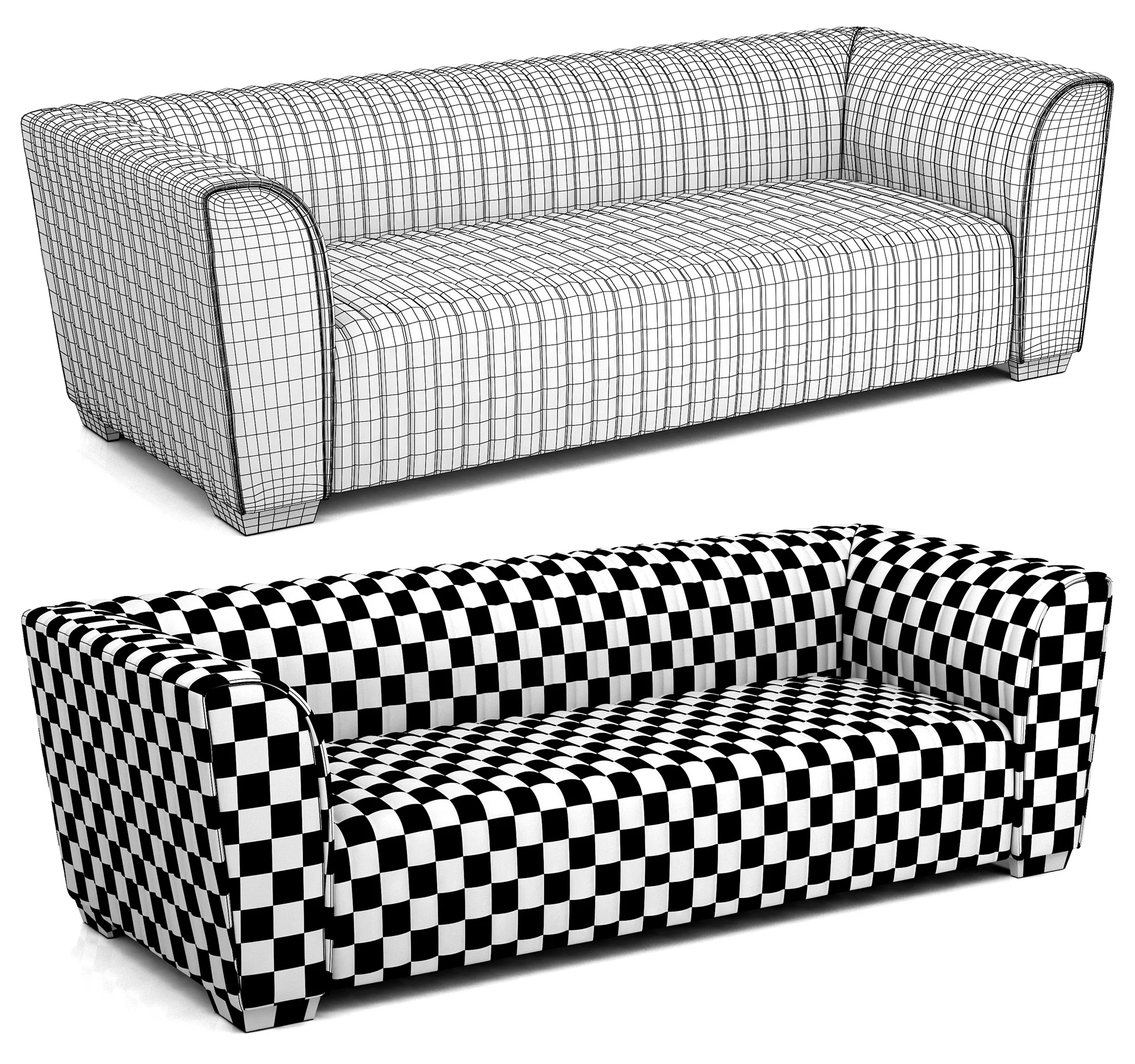 Bernhardt Kent Sofa — 3D model preview 10
