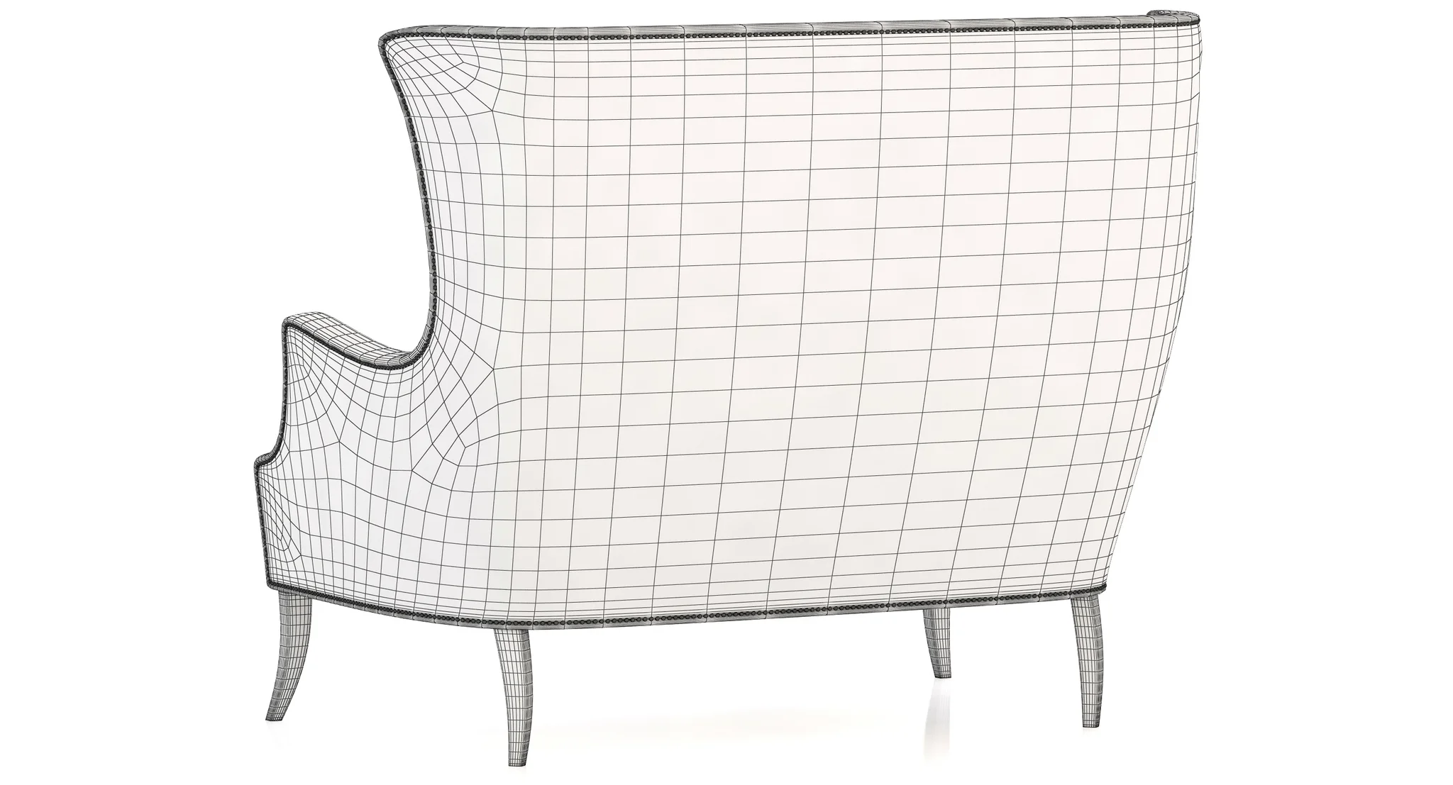 Brabbu Dukono 2 Seat Sofa — 3D model preview 2