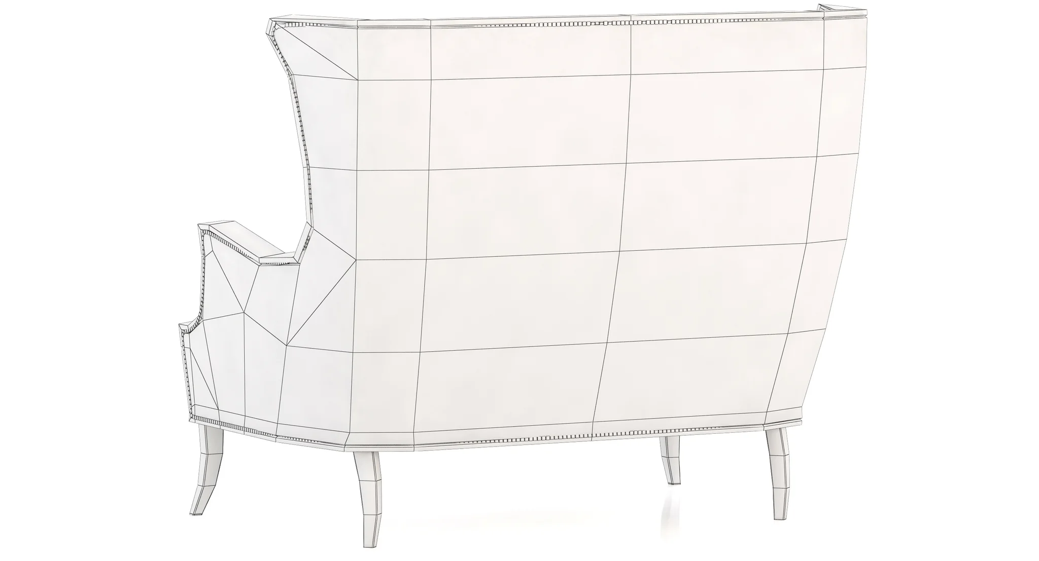 Brabbu Dukono 2 Seat Sofa — 3D model preview 3