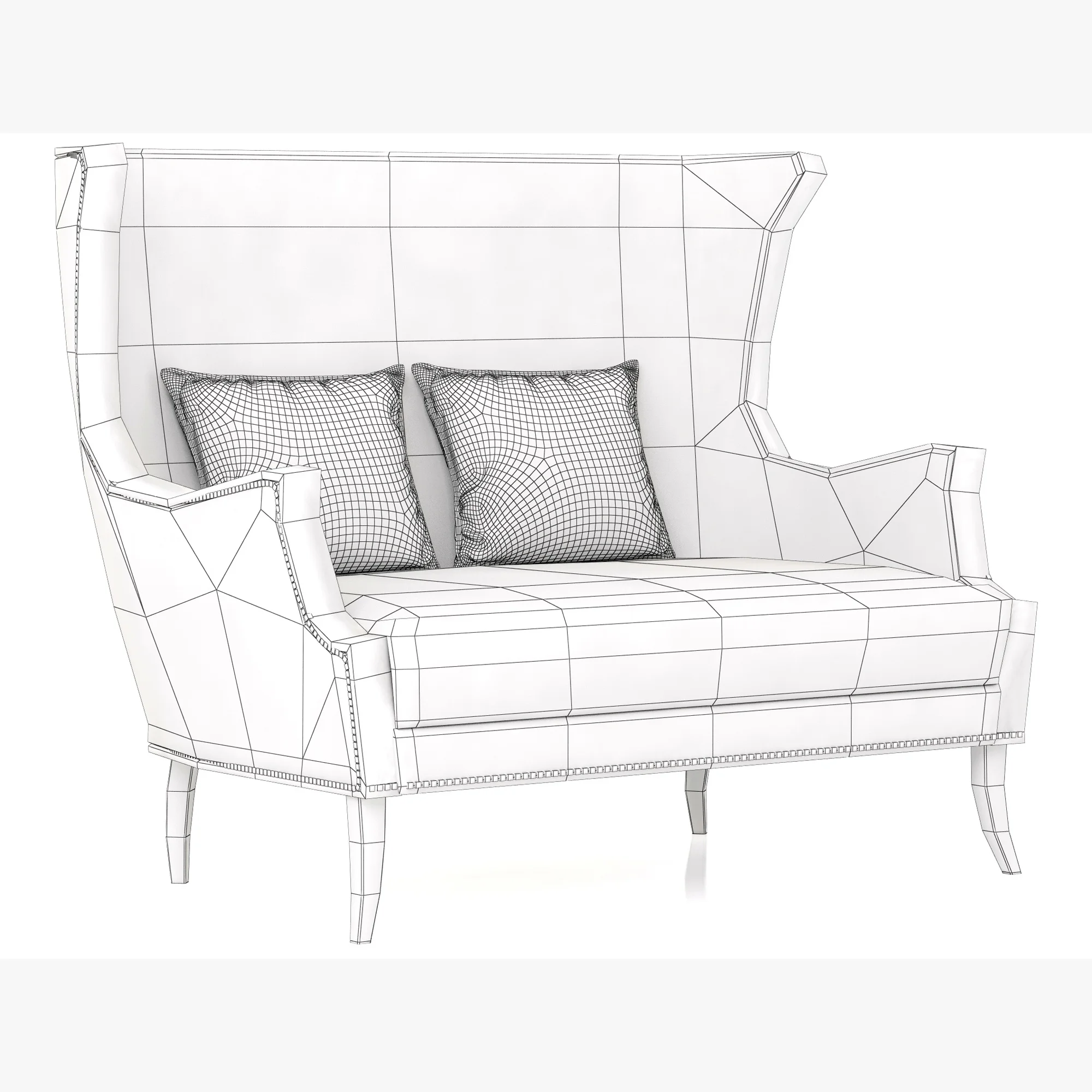 Brabbu Dukono 2 Seat Sofa — 3D model preview 10