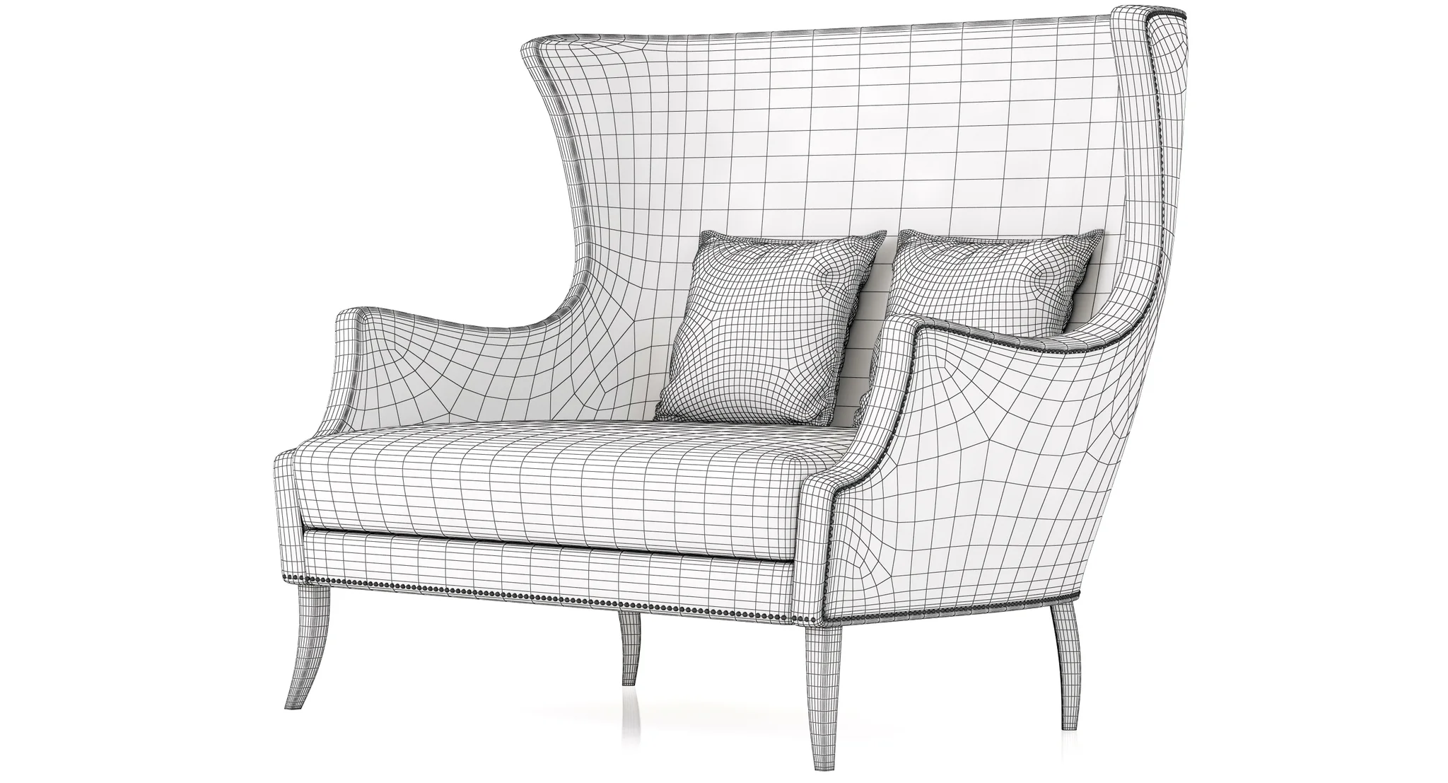 Brabbu Dukono 2 Seat Sofa — 3D model preview 12