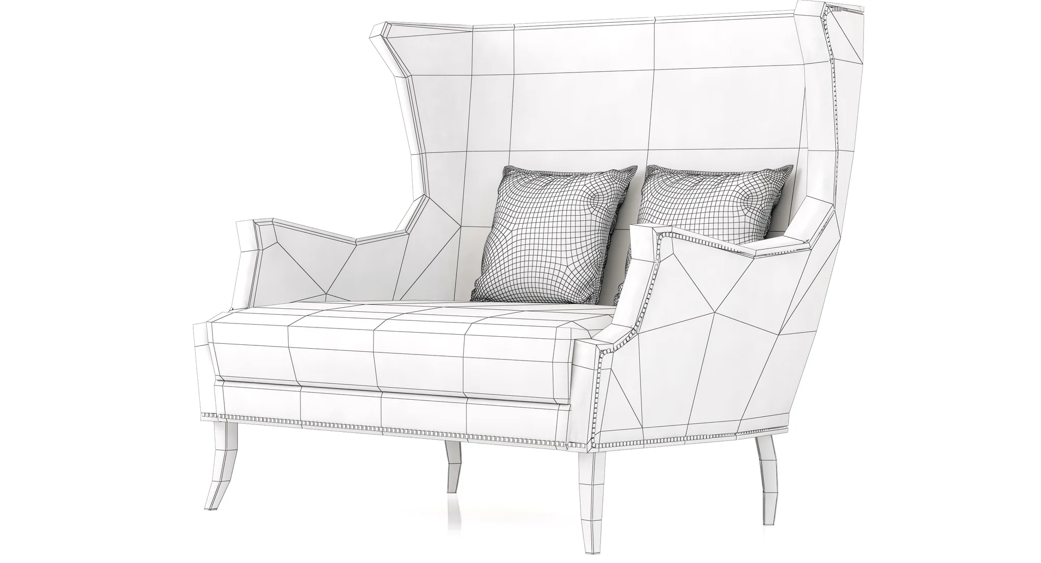 Brabbu Dukono 2 Seat Sofa — 3D model preview 13