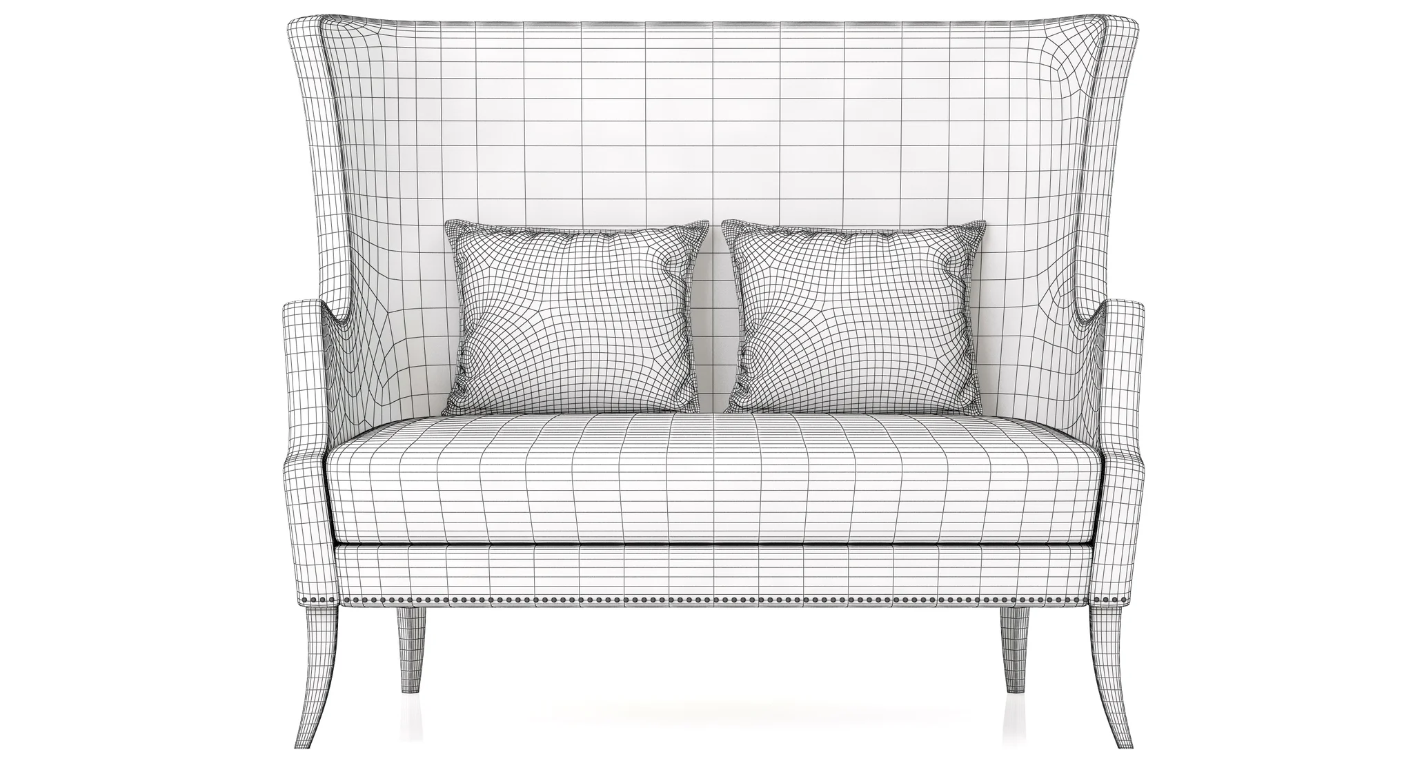 Brabbu Dukono 2 Seat Sofa — 3D model preview 15
