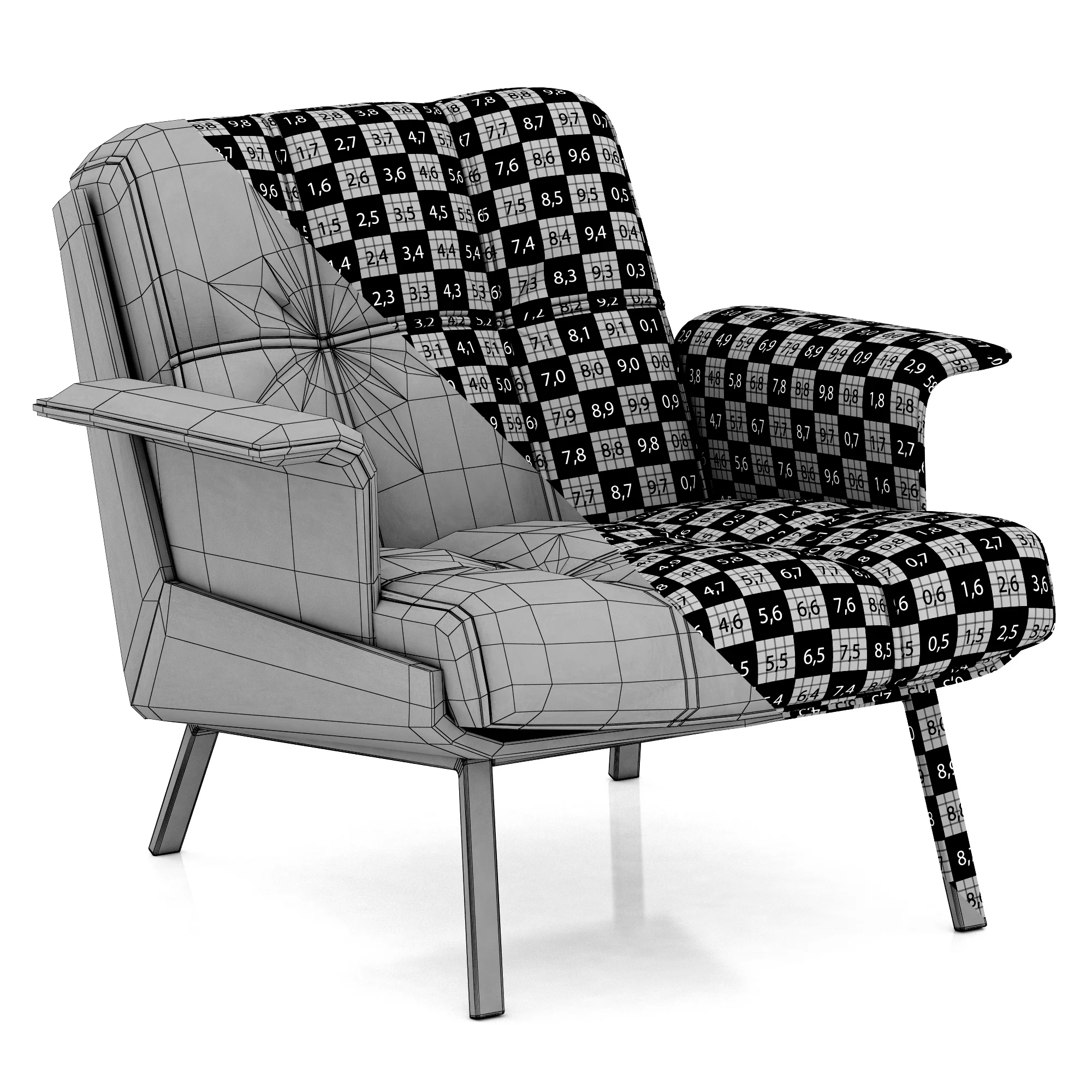 Minotti Daiki — 3D model preview 8