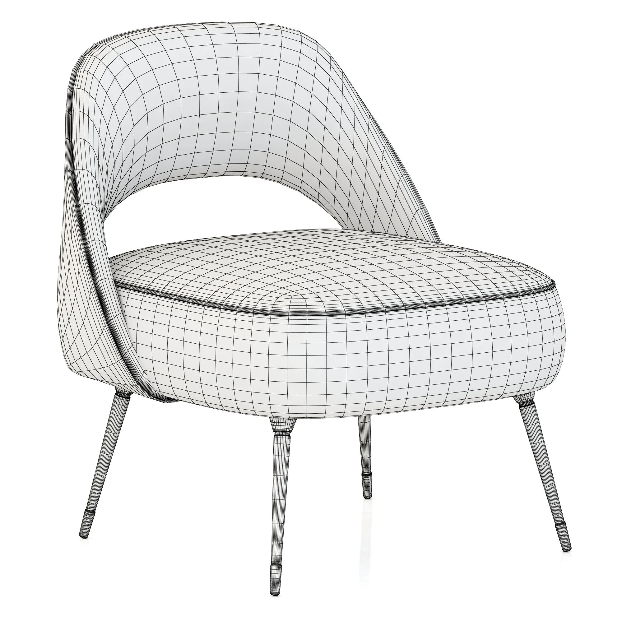 Essential Home Collins Chair — 3D model preview 2