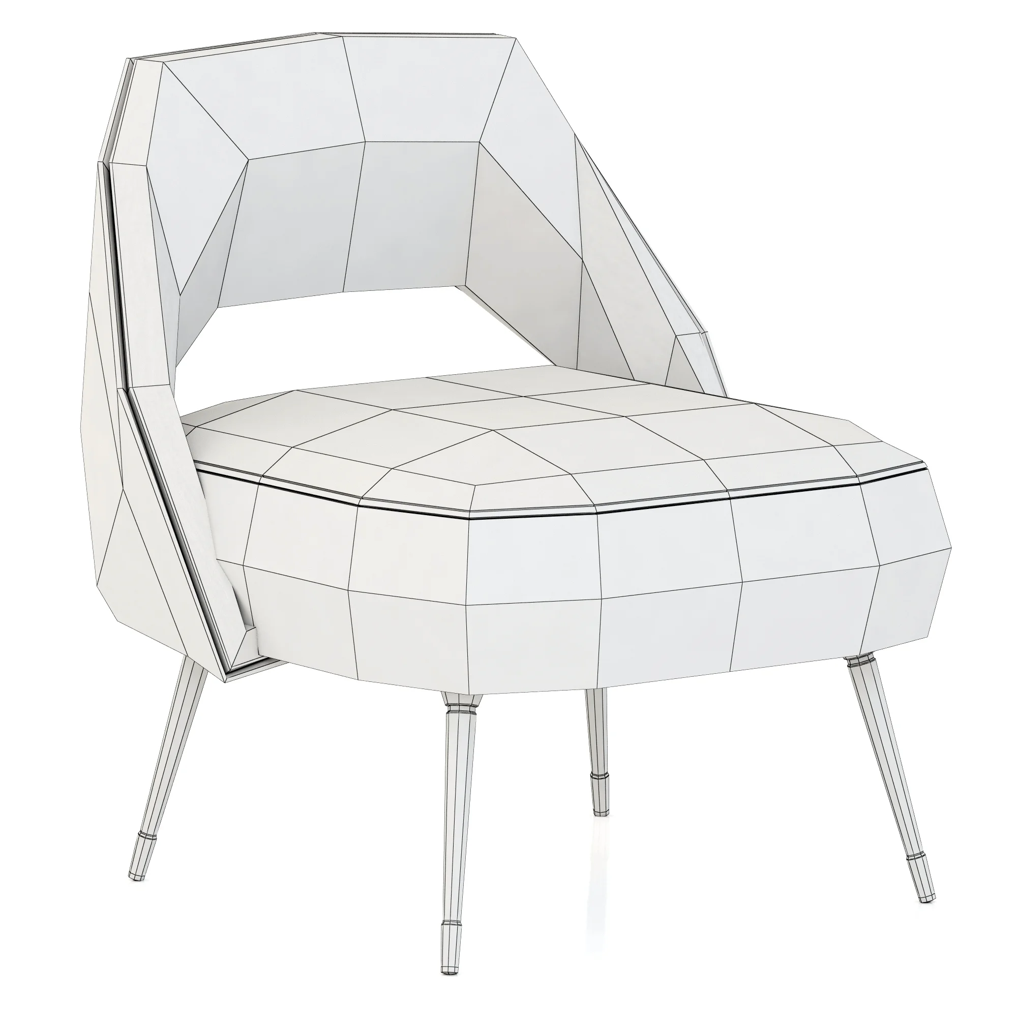 Essential Home Collins Chair — 3D model preview 3