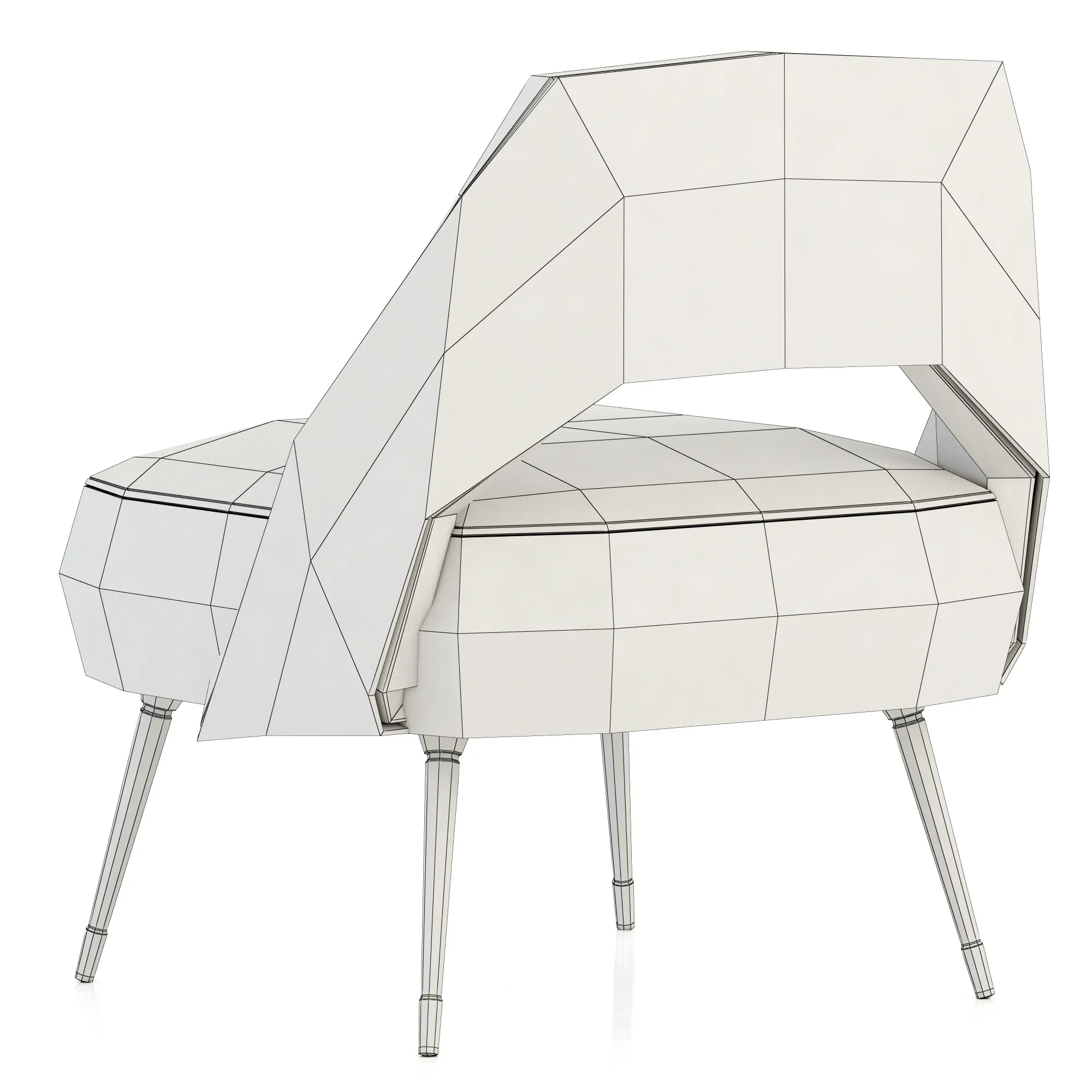 Essential Home Collins Chair — 3D model preview 8