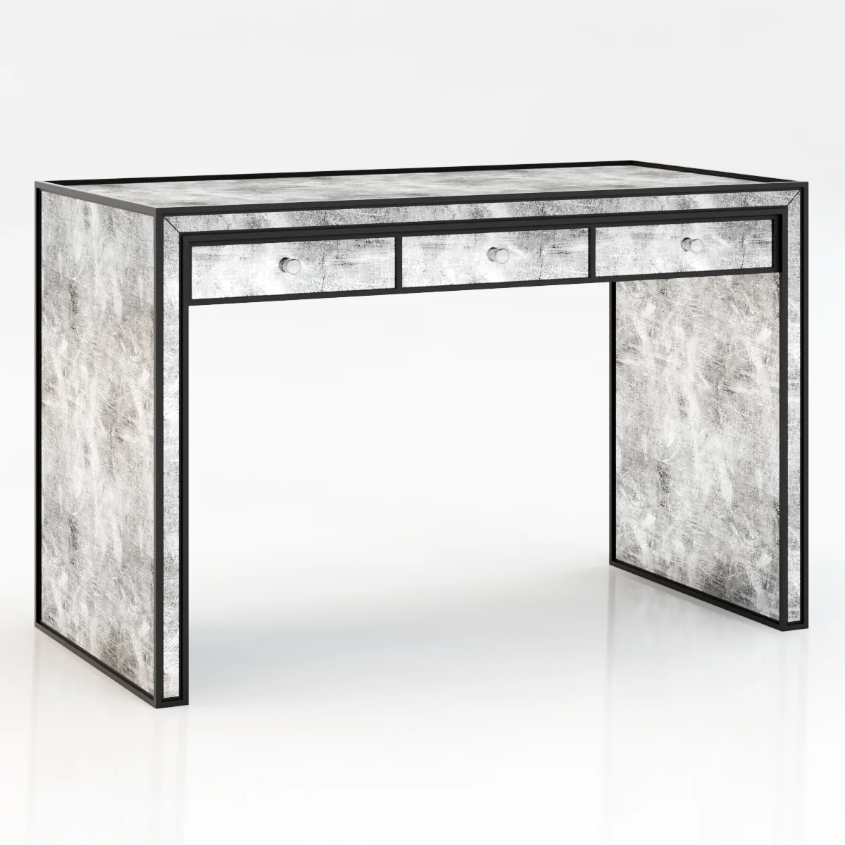Restoration Hardware Strand Mirrored Desk — 3D model preview 2