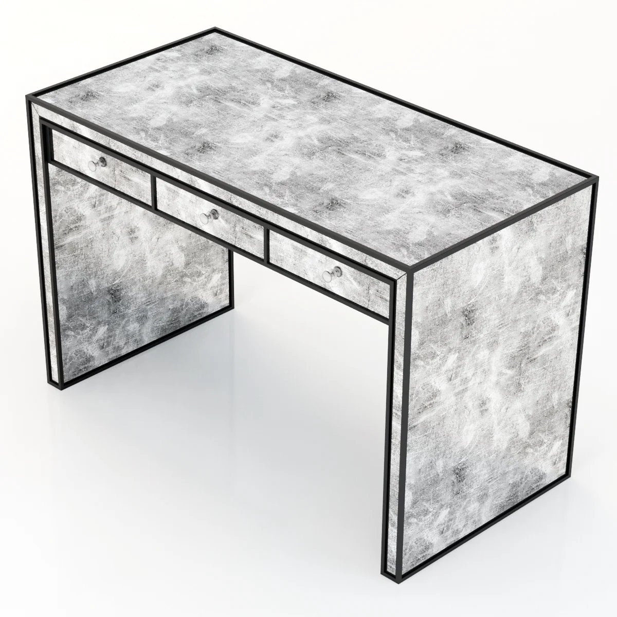 Restoration Hardware Strand Mirrored Desk — 3D model preview 3