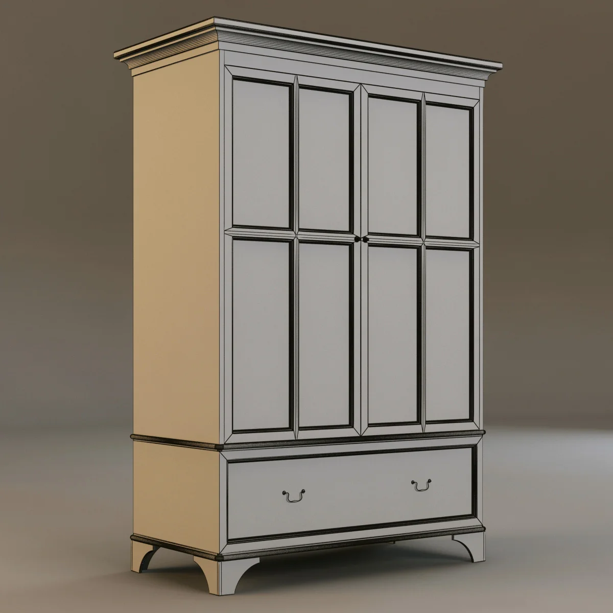 Laura Ashley Cabinet3, 3D model preview 4