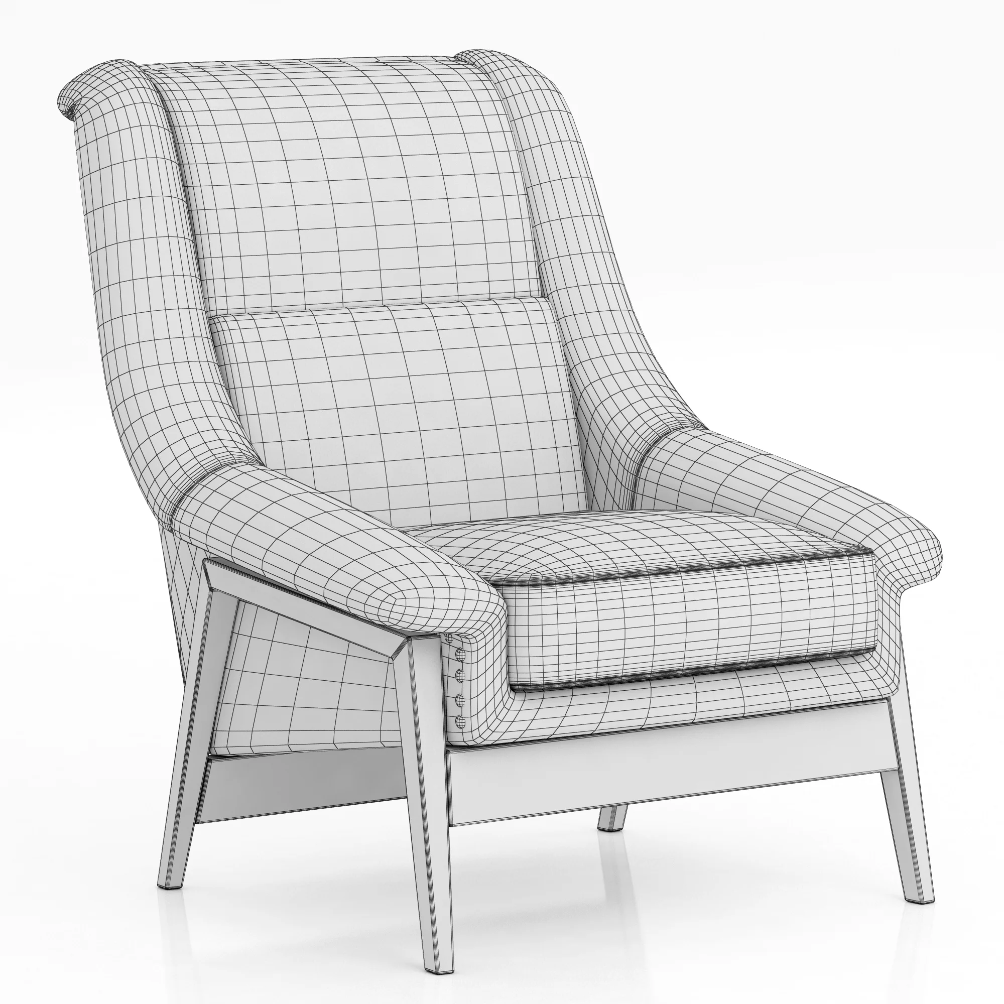 Brabbu INCA ARMCHAIR — 3D model preview 2