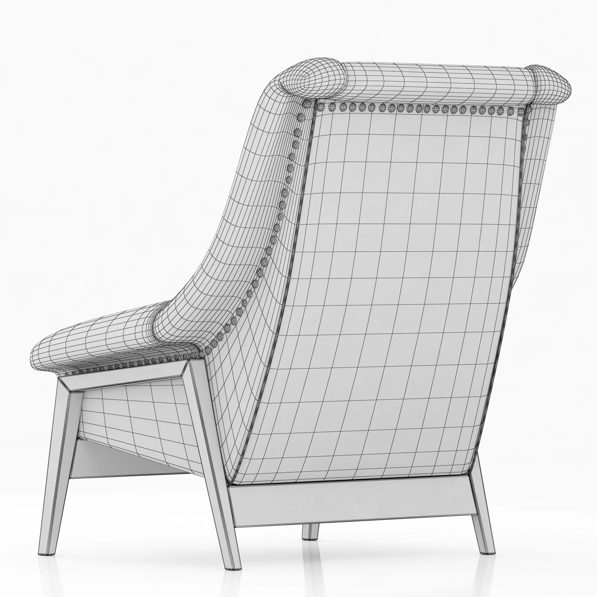 Brabbu INCA ARMCHAIR — 3D model preview 7