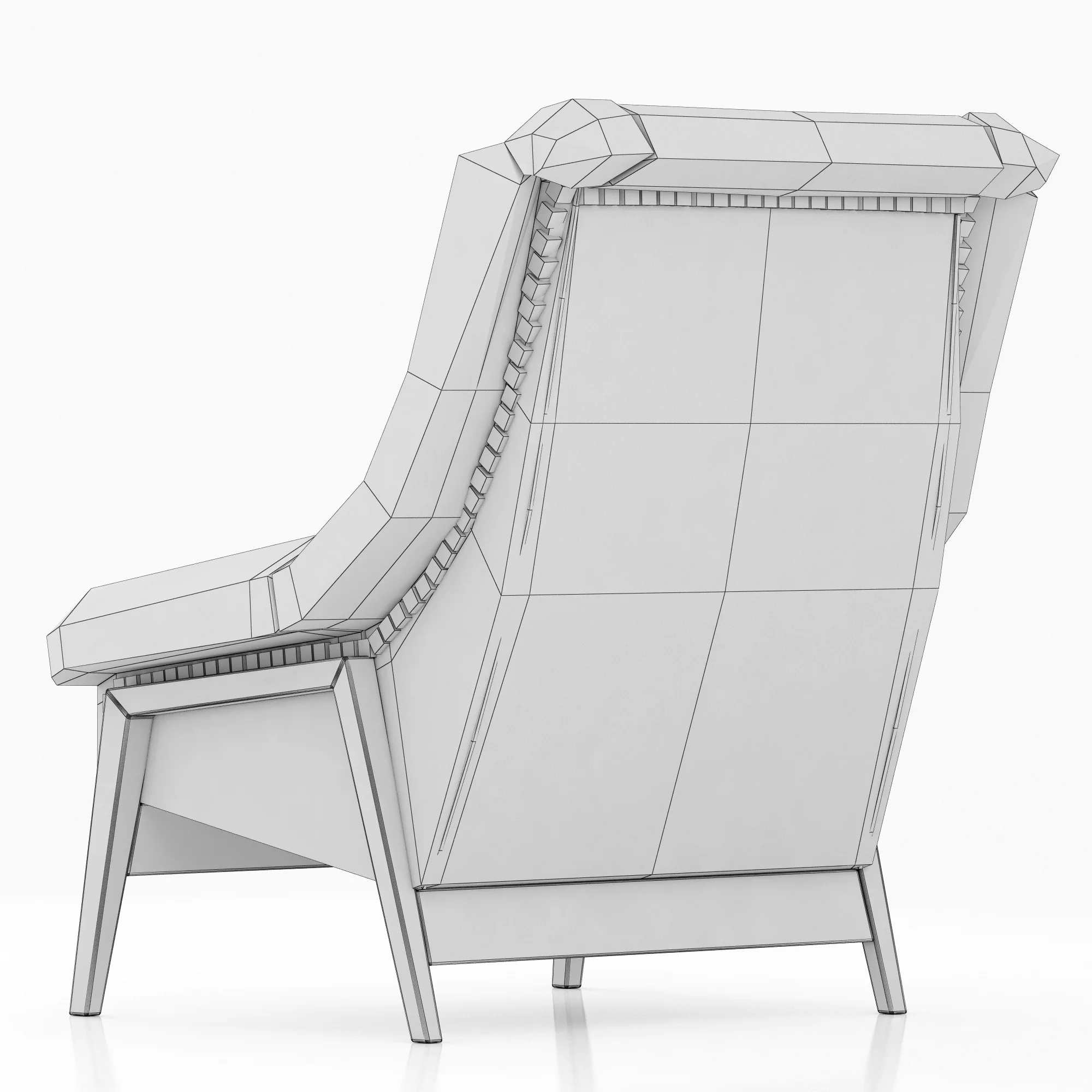 Brabbu INCA ARMCHAIR — 3D model preview 8