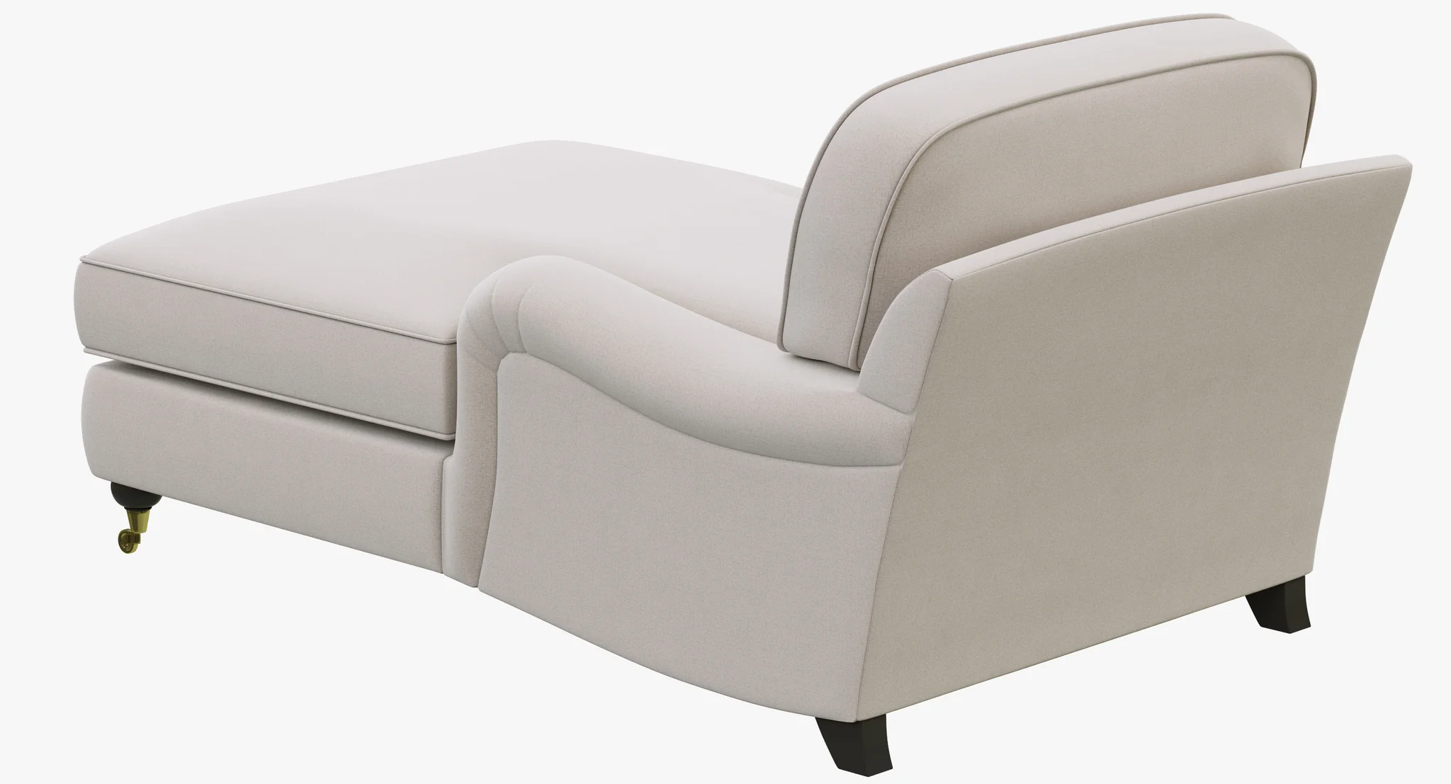 Restoration Hardware English Roll Arm Upholstered Chaise — 3D model preview 6