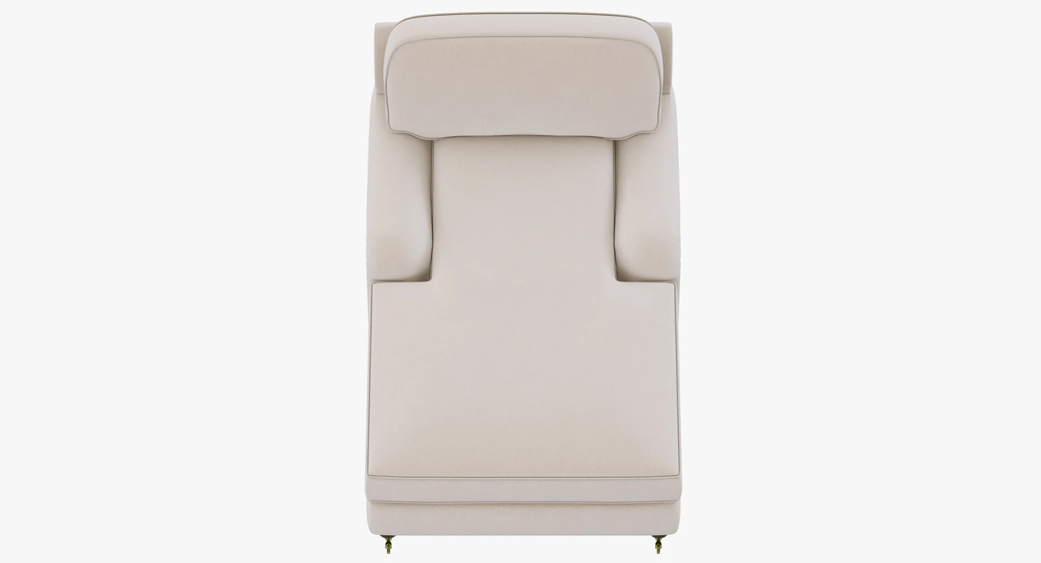 Restoration Hardware English Roll Arm Upholstered Chaise — 3D model preview 10
