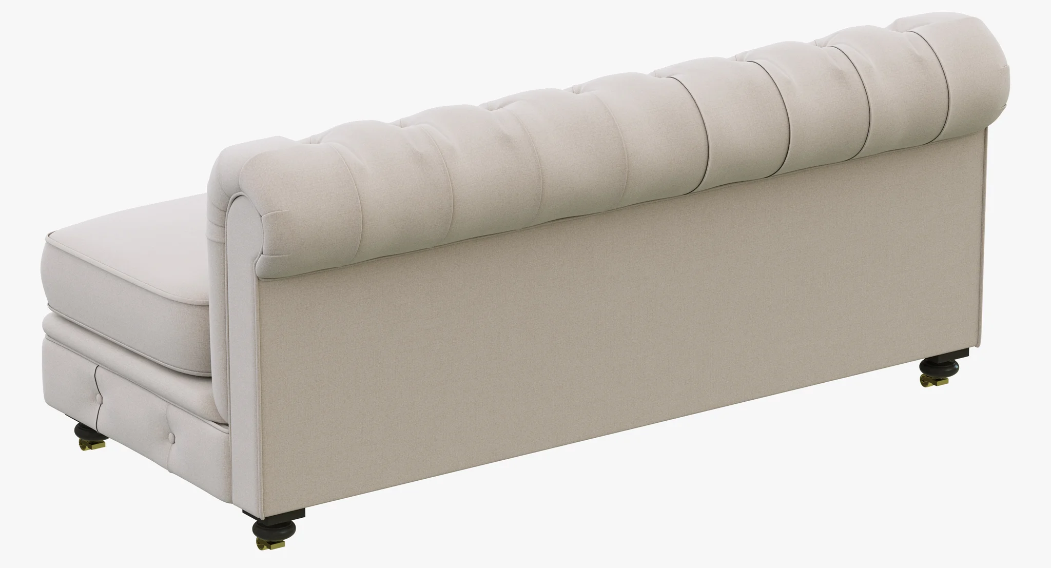 Restoration Hardware Kensington Upholstered Armless Sofa — 3D model preview 7