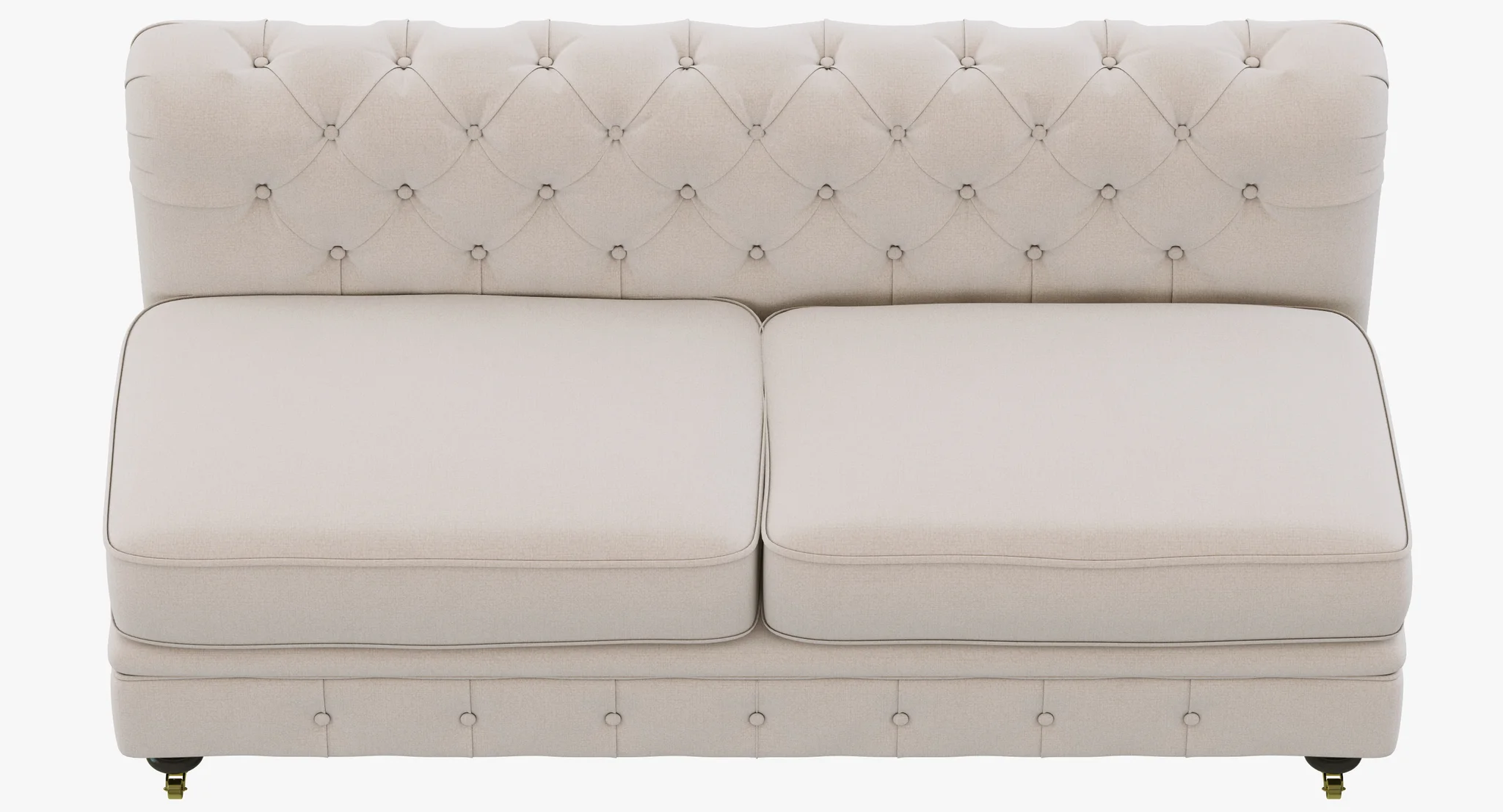 Restoration Hardware Kensington Upholstered Armless Sofa — 3D model preview 11