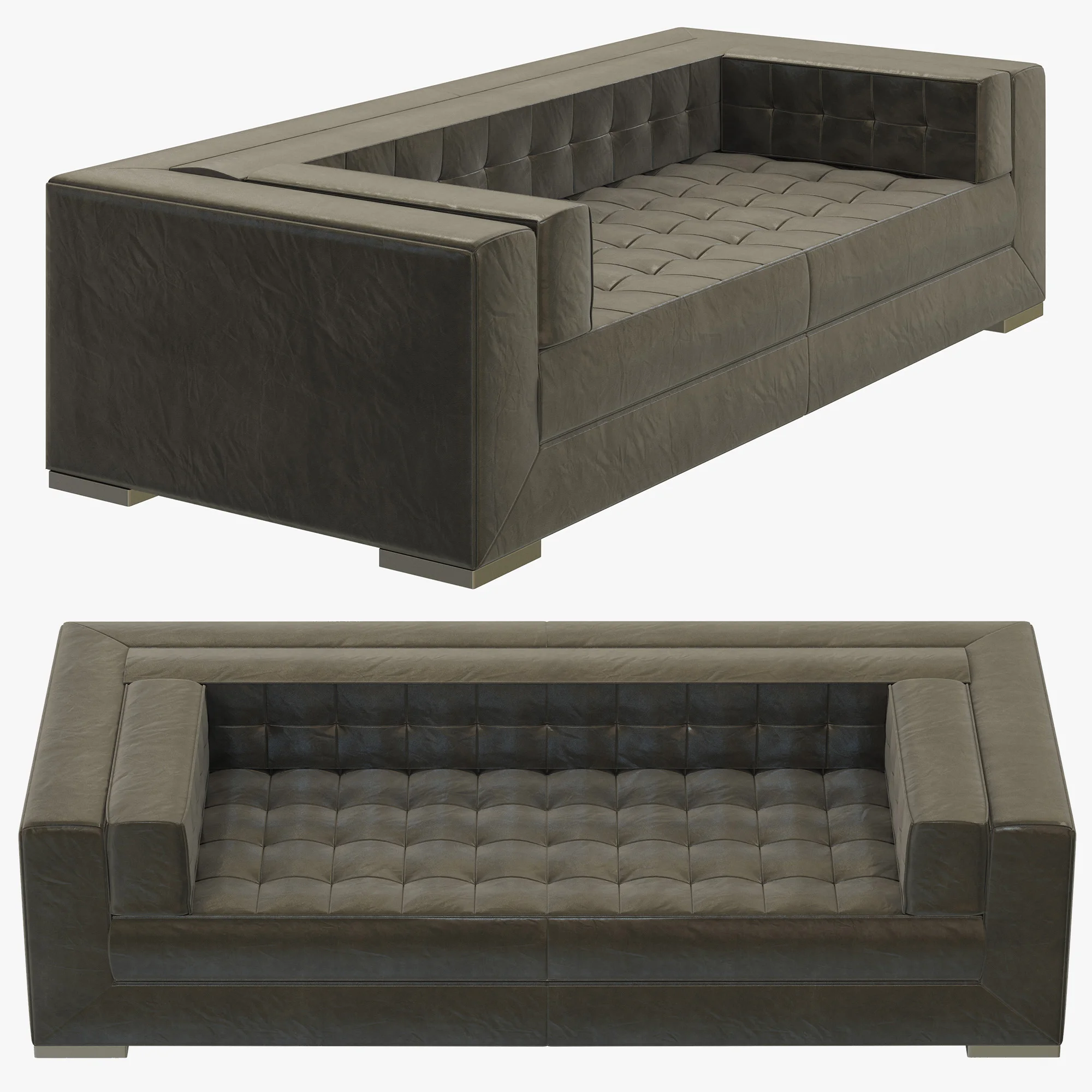 RH Modern Metropolitan Sofa — 3D model preview 1