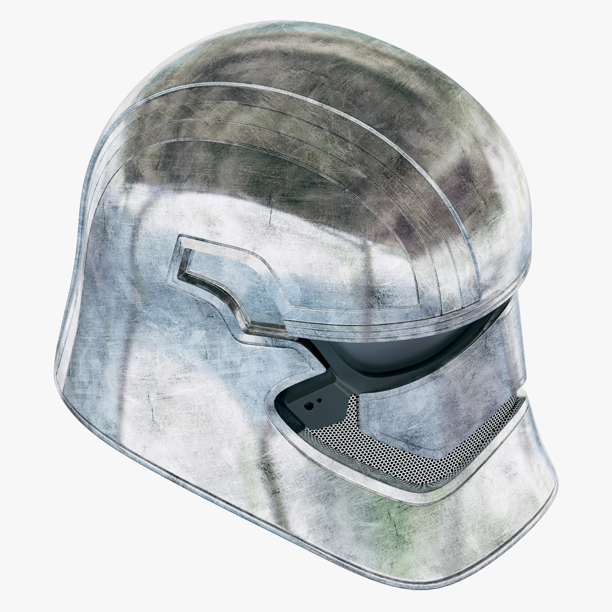 First Order Captain Phasma Helmet — 3D model preview 4