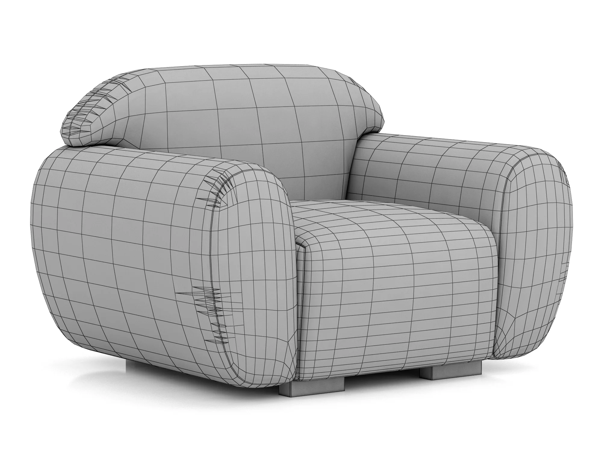 Brabbu OTTER Armchair — 3D model preview 8