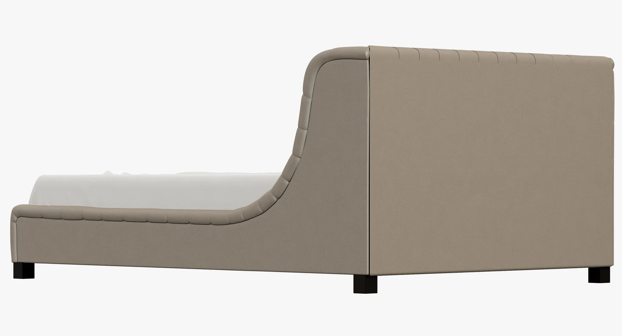 Restoration Hardware Devyn Tufted Upholstered Wing Bed — 3D model preview 1