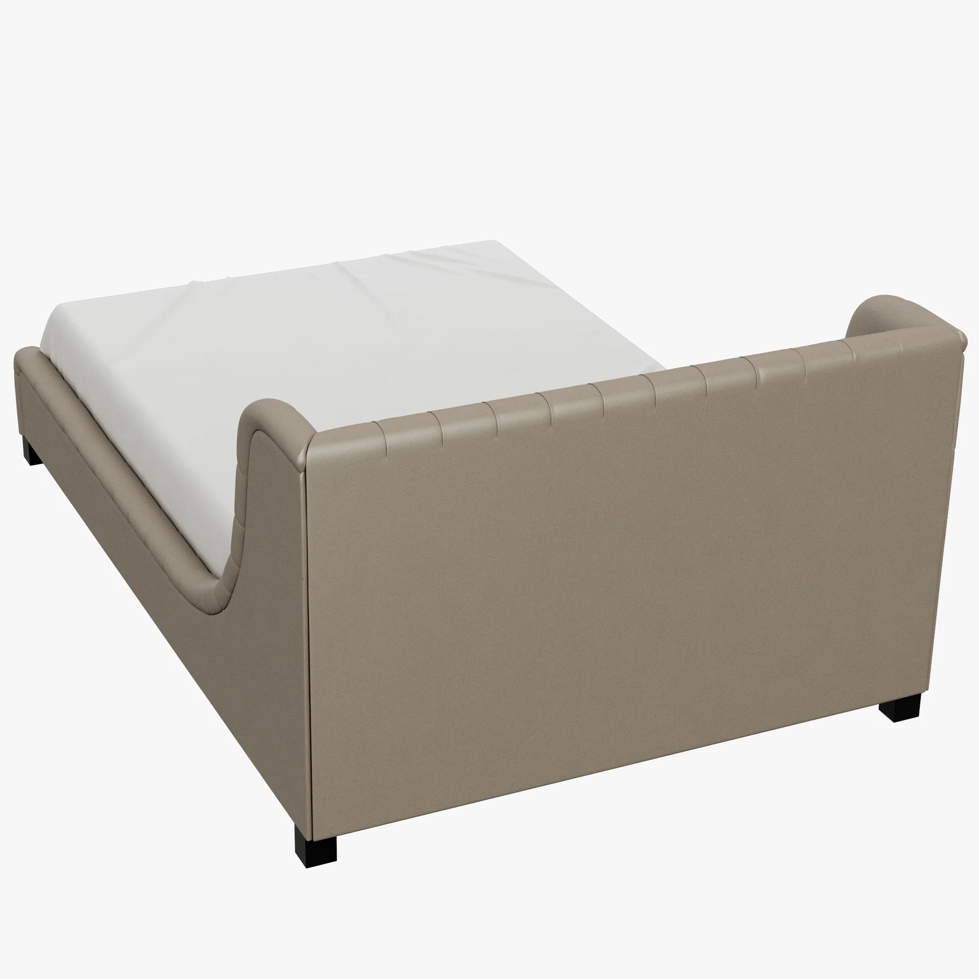 Restoration Hardware Devyn Tufted Upholstered Wing Bed — 3D model preview 4
