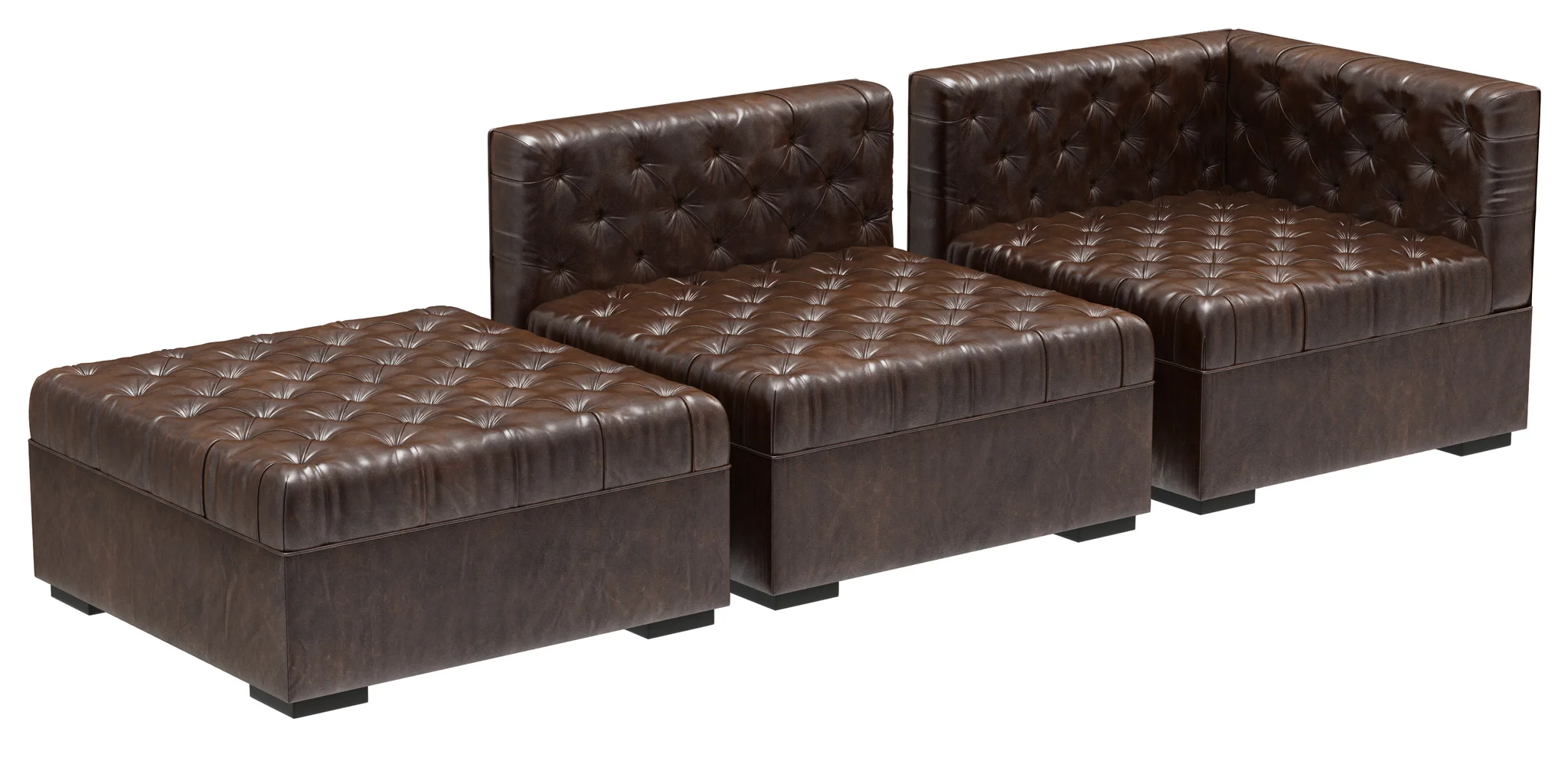 RH Teen Everly Modular Lounge Customizable Sectional — 3D model preview 2
