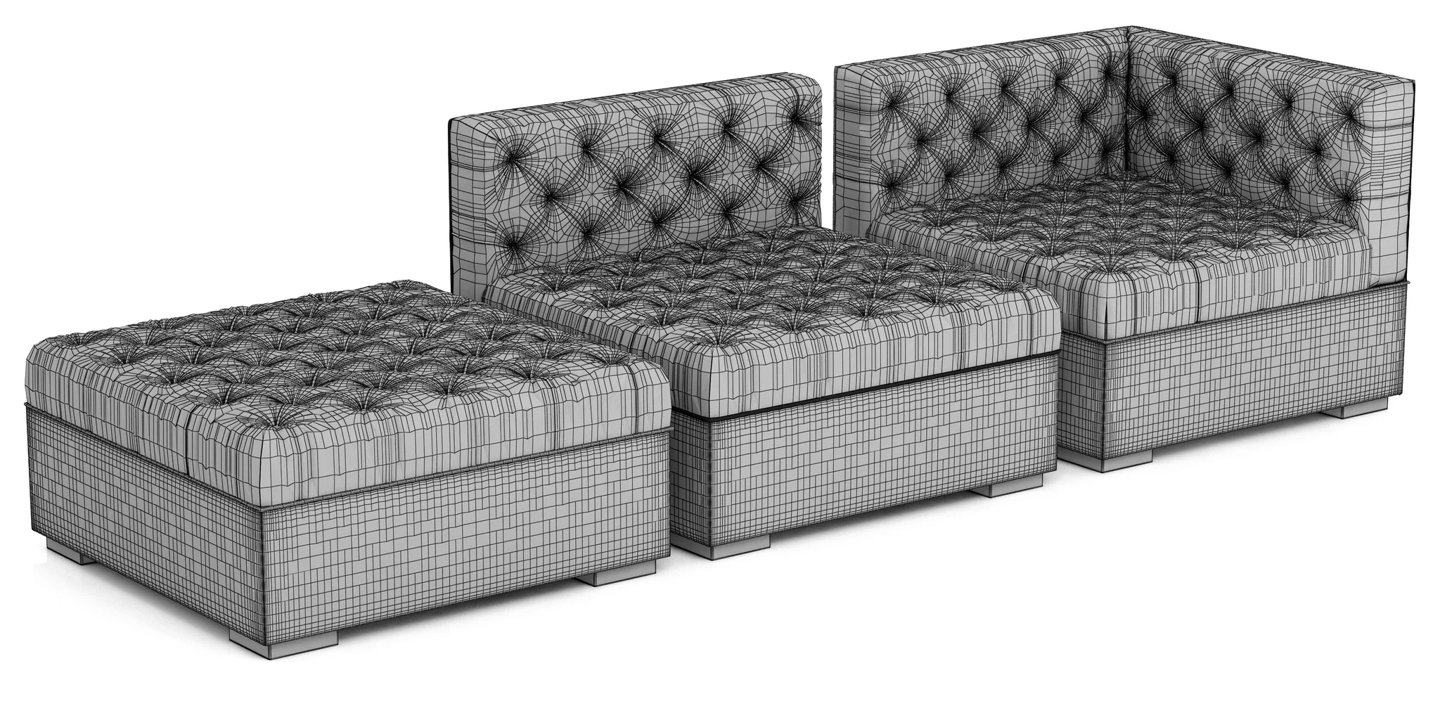 RH Teen Everly Modular Lounge Customizable Sectional — 3D model preview 11