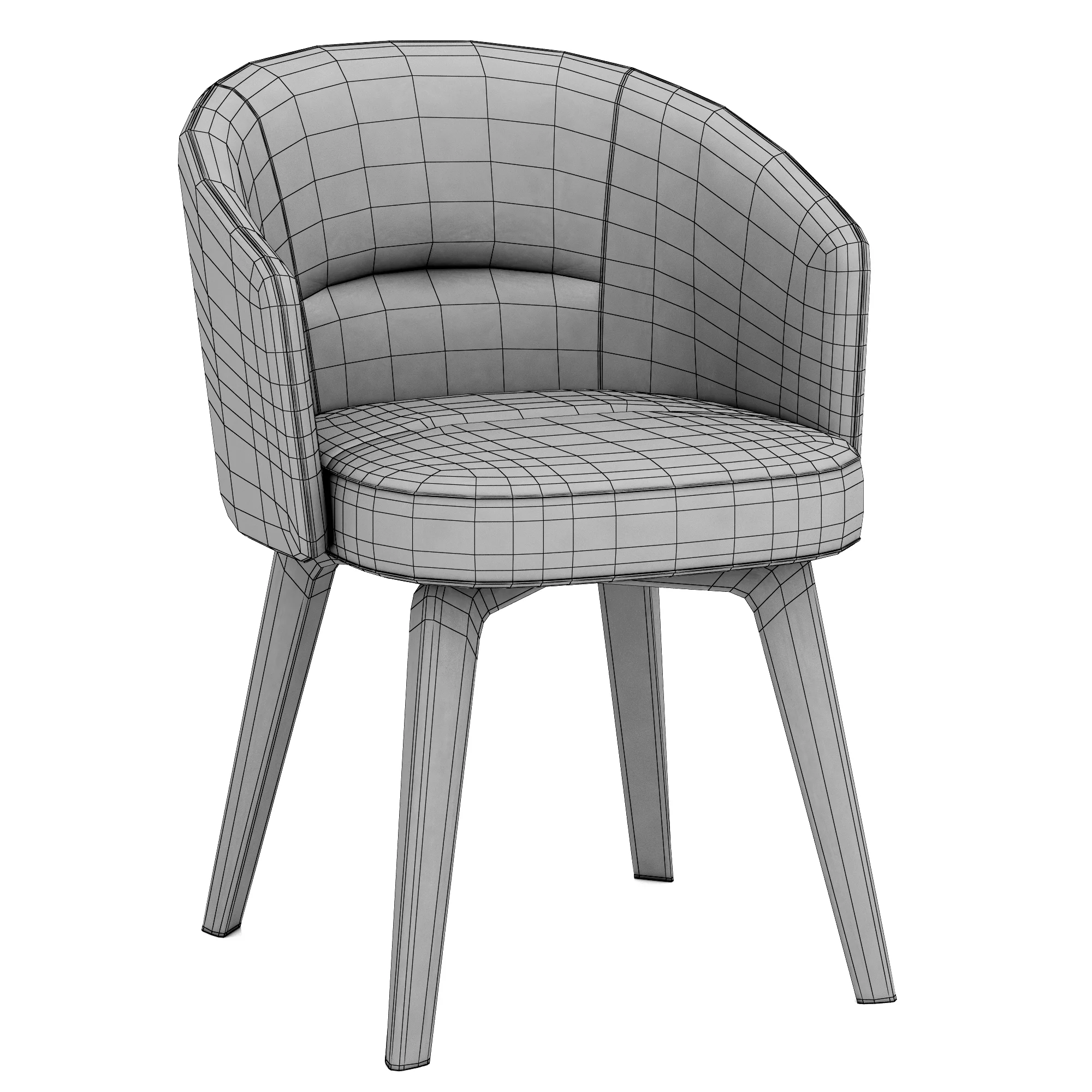 Minotti Amelie Dining — 3D model preview 8