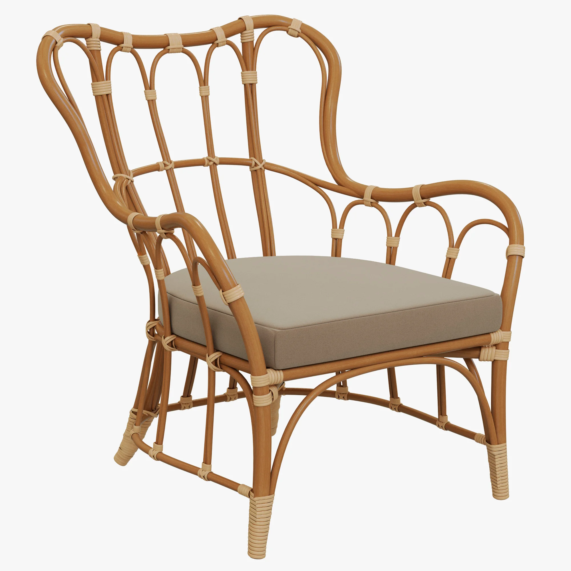 Ikea MASTHOLMEN Armchair — 3D model preview 1