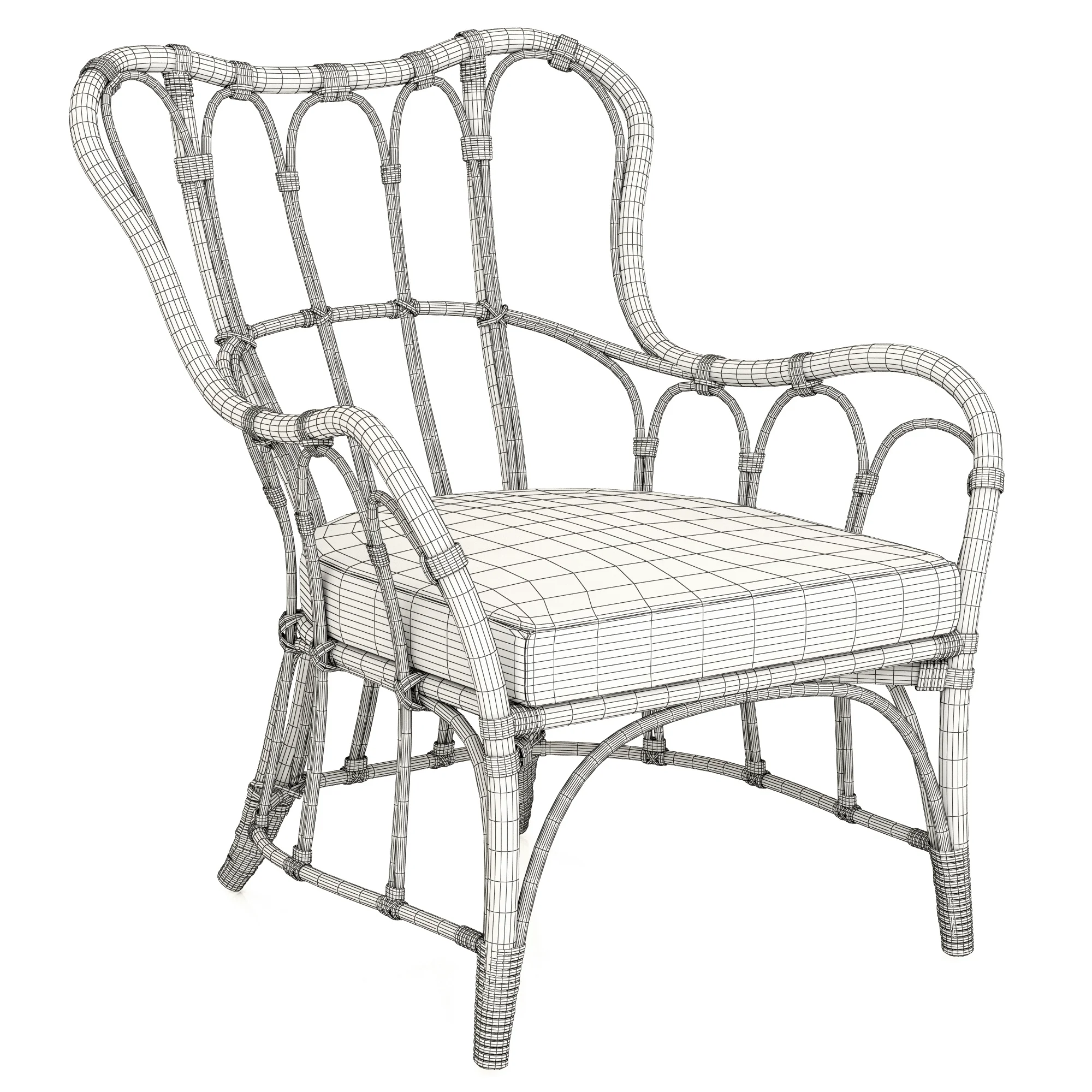 Ikea MASTHOLMEN Armchair — 3D model preview 2