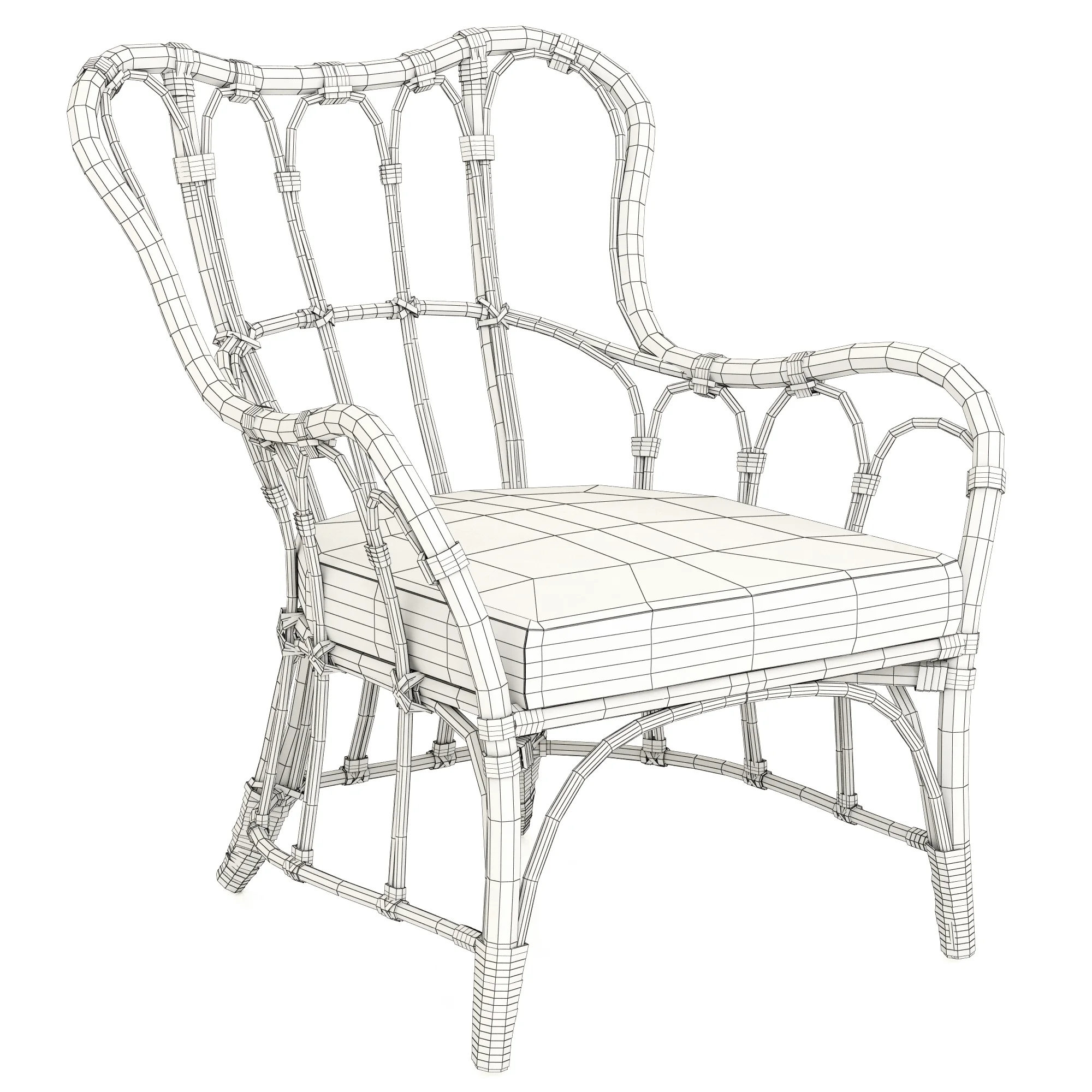 Ikea MASTHOLMEN Armchair — 3D model preview 3