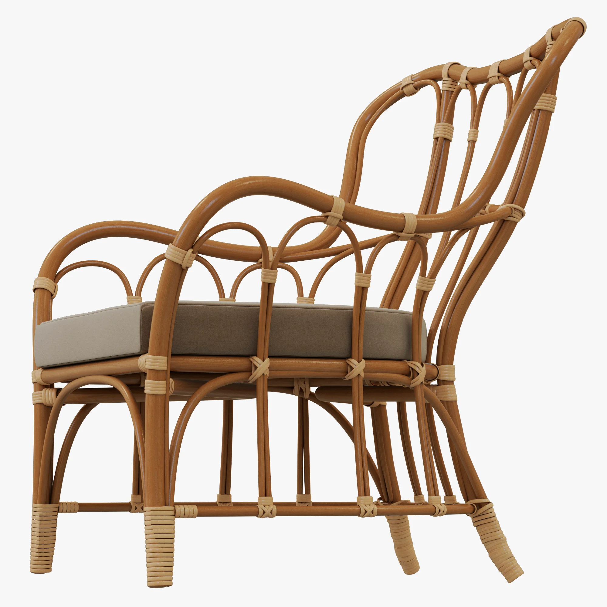 Ikea MASTHOLMEN Armchair — 3D model preview 4