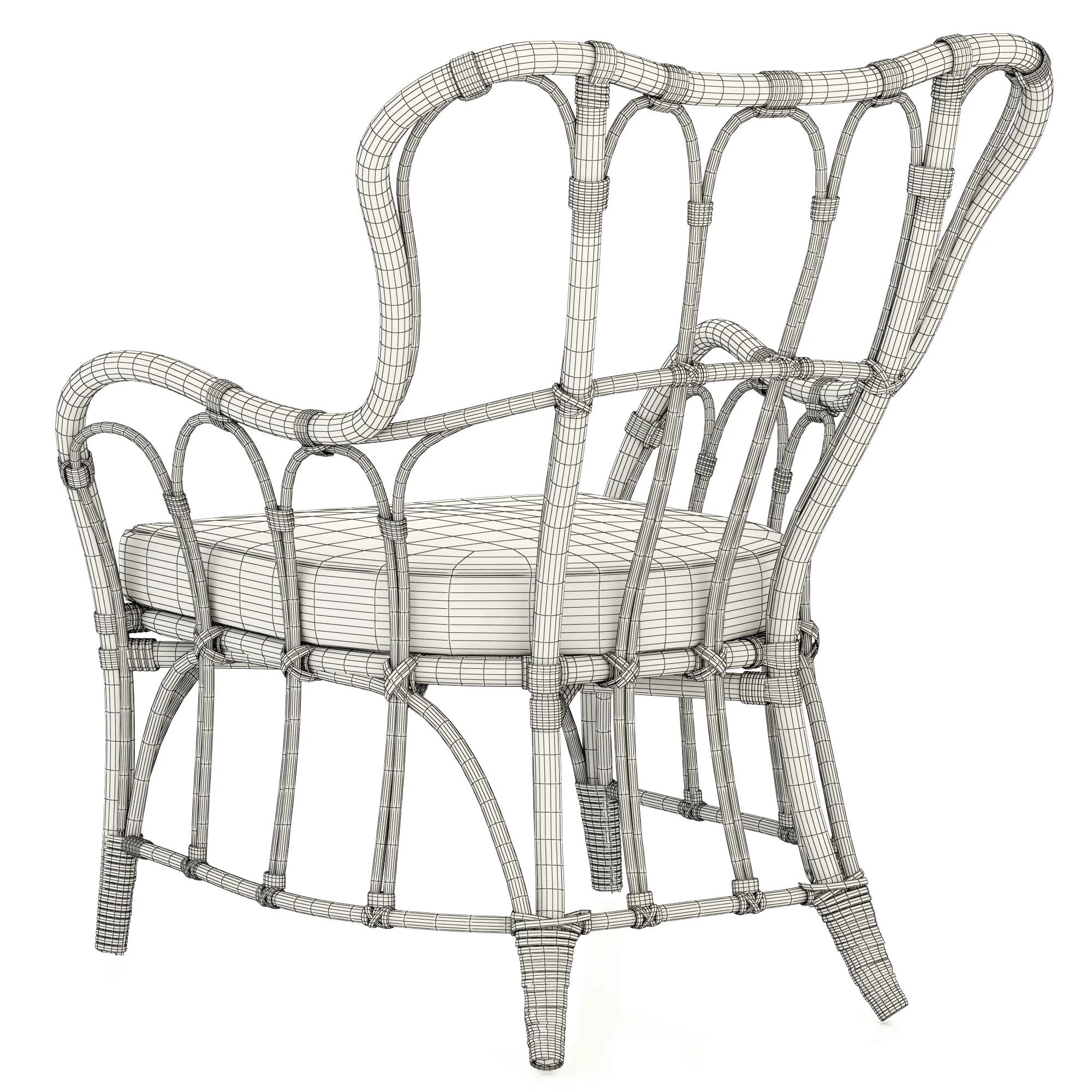 Ikea MASTHOLMEN Armchair — 3D model preview 7
