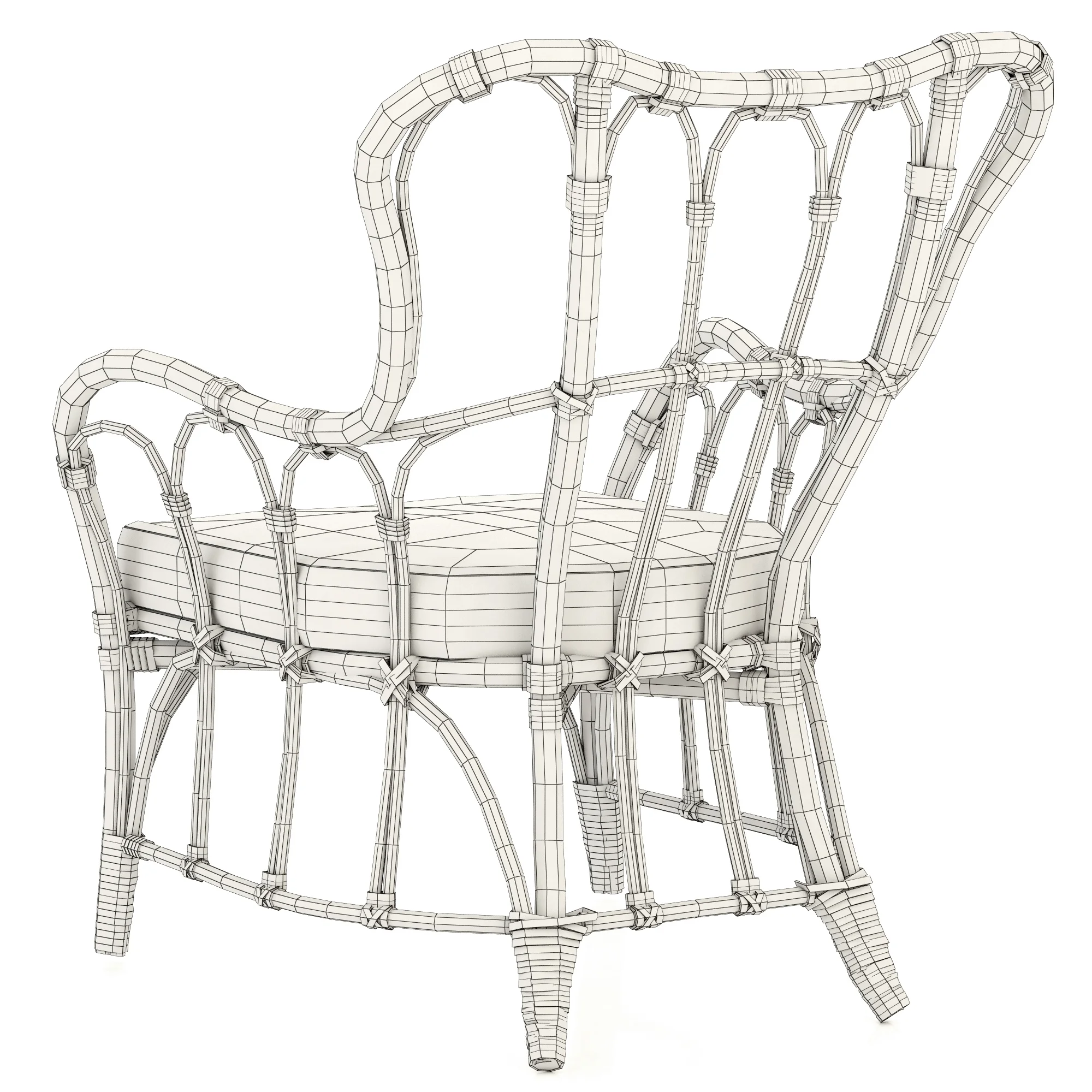 Ikea MASTHOLMEN Armchair — 3D model preview 8
