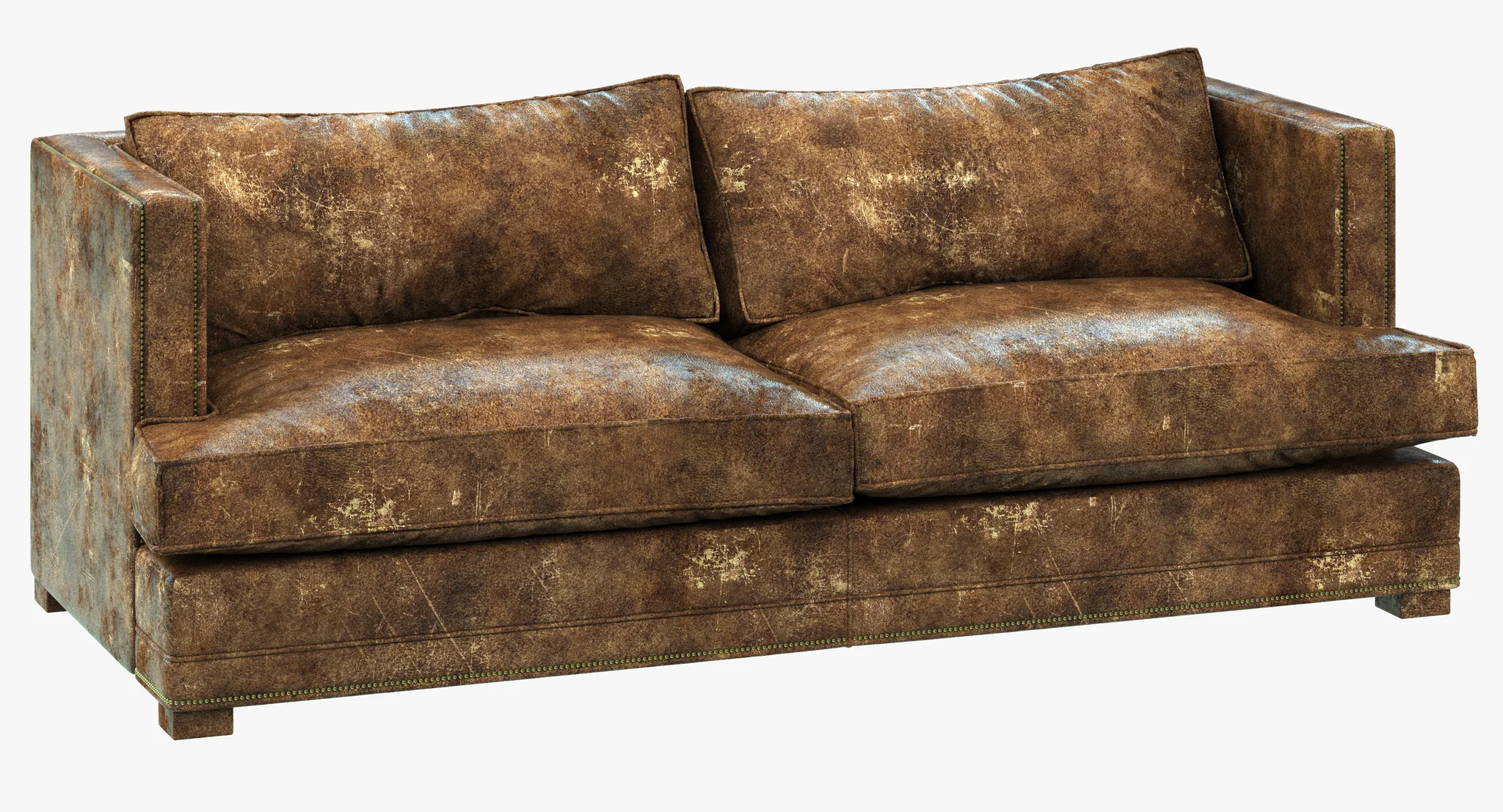 Restoration Hardware Easton Leather Sofa — 3D model preview 1