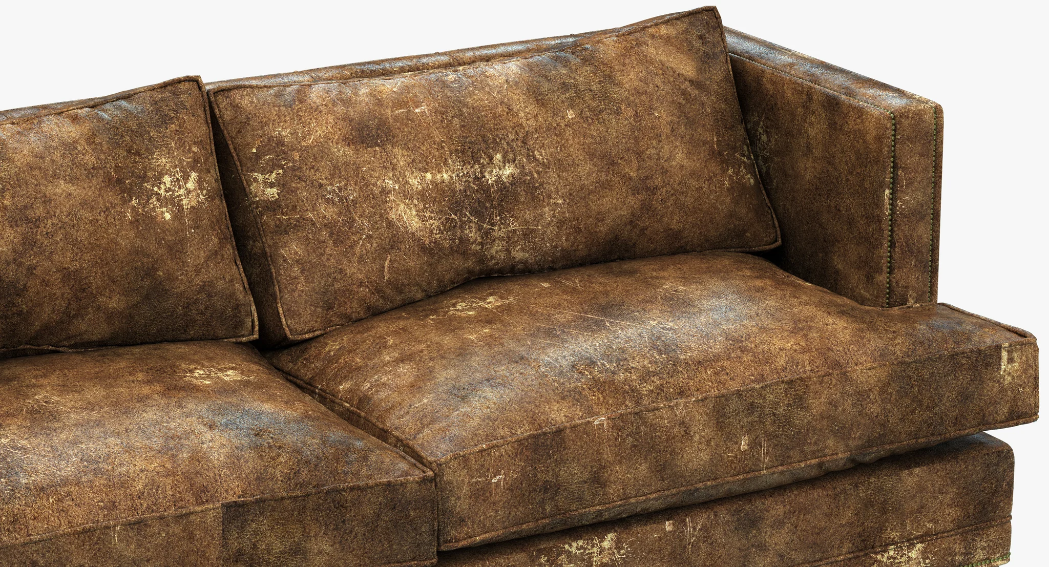 Restoration Hardware Easton Leather Sofa — 3D model preview 5