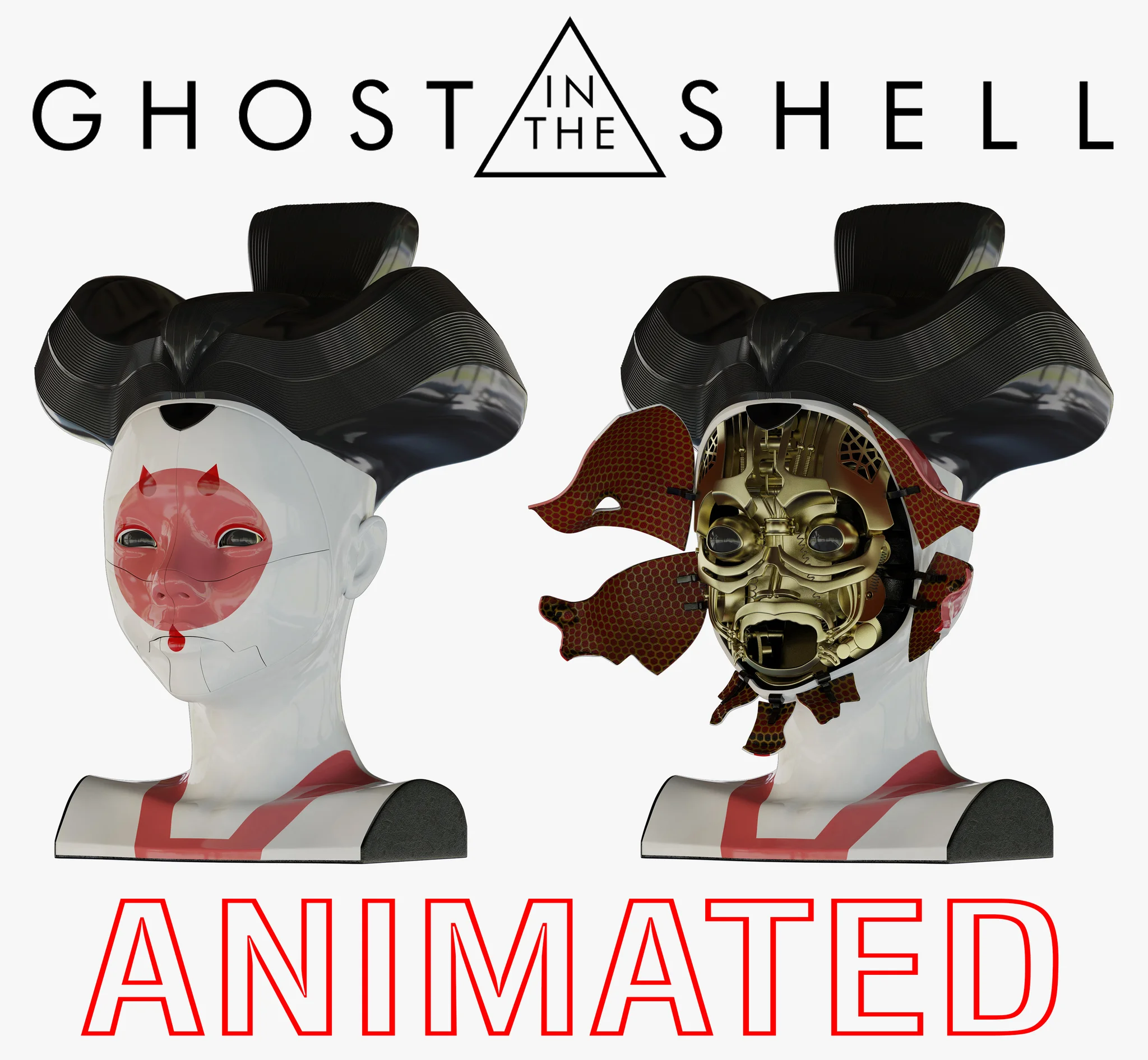 Ghost In The Shell Geisha — 3D model preview 5
