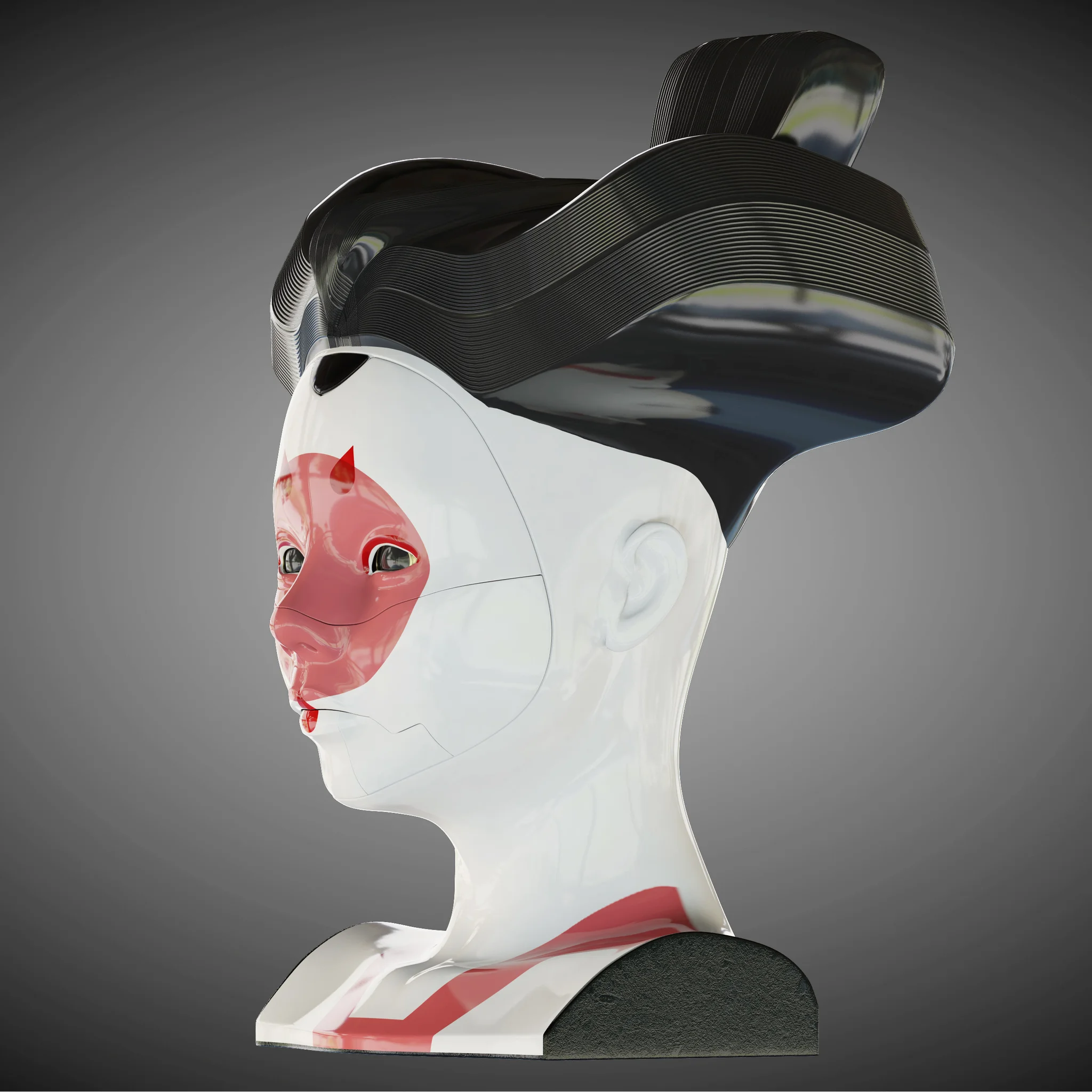 Ghost In The Shell Geisha — 3D model preview 7