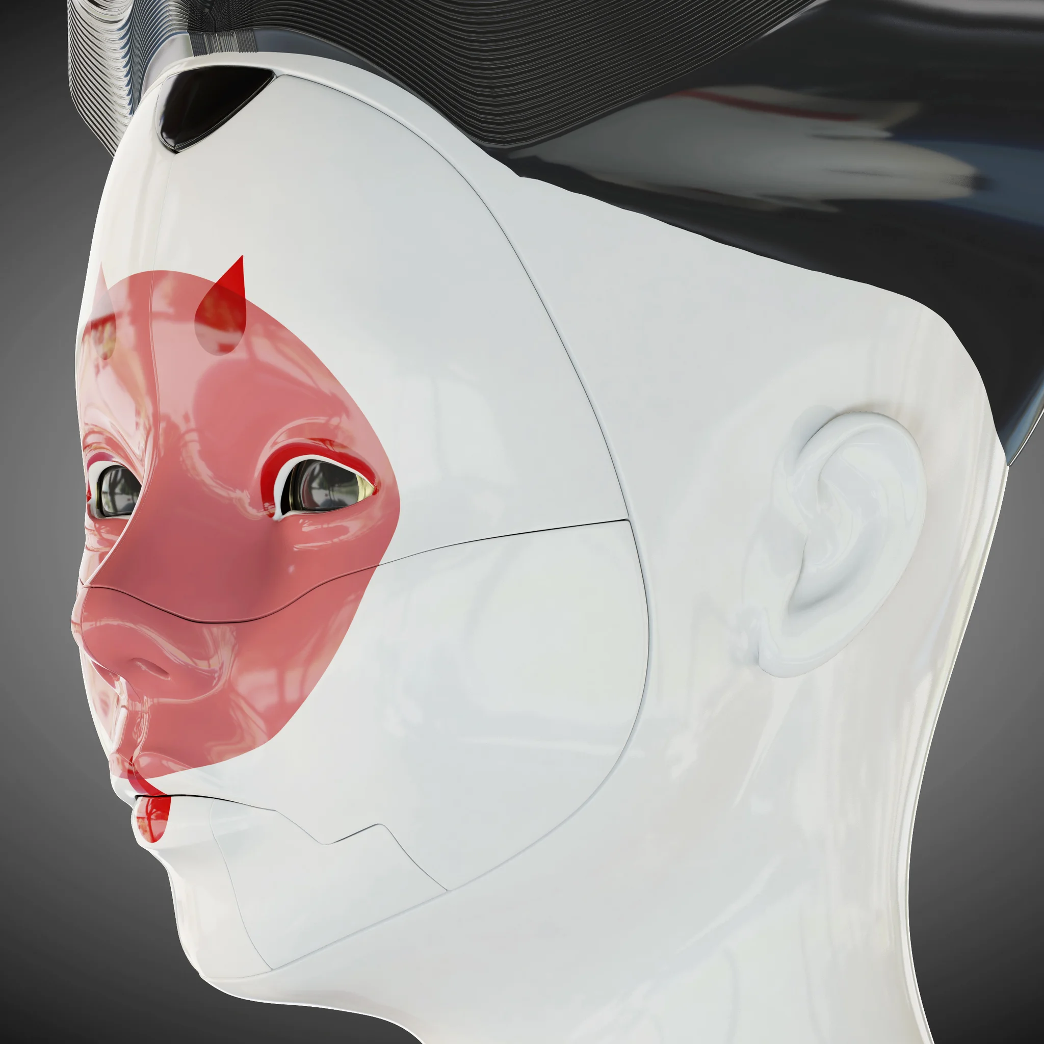 Ghost In The Shell Geisha — 3D model preview 9