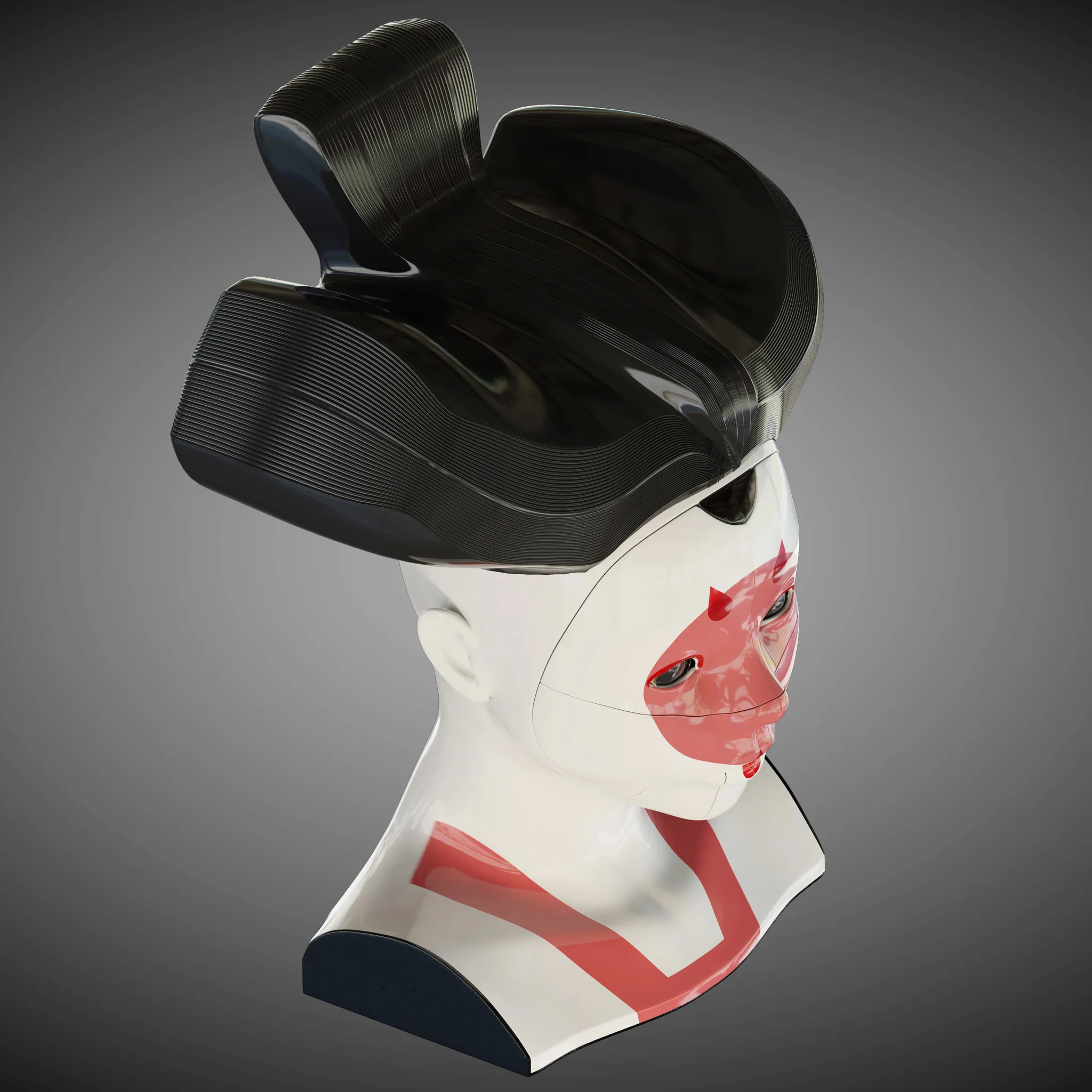 Ghost In The Shell Geisha — 3D model preview 11