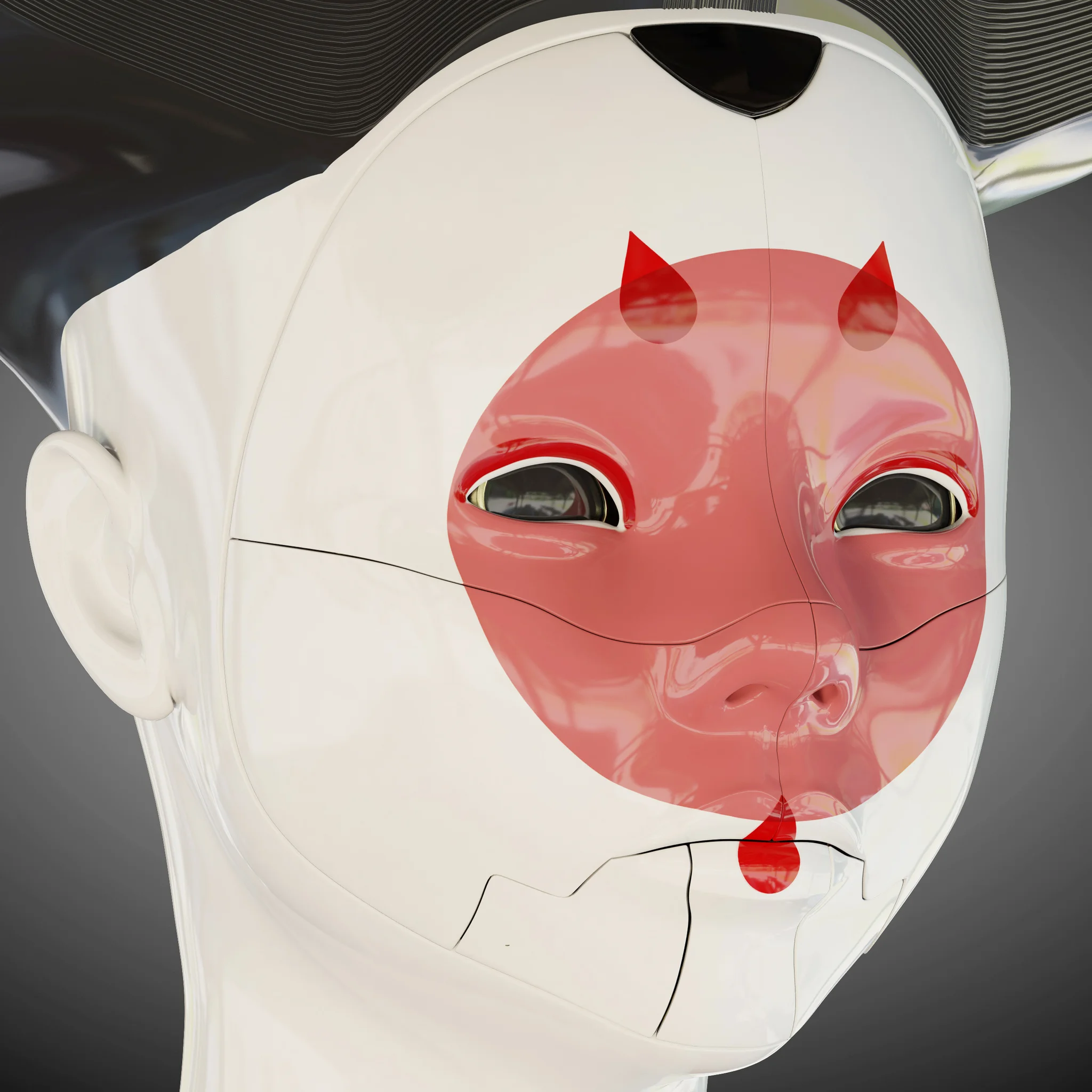 Ghost In The Shell Geisha — 3D model preview 12