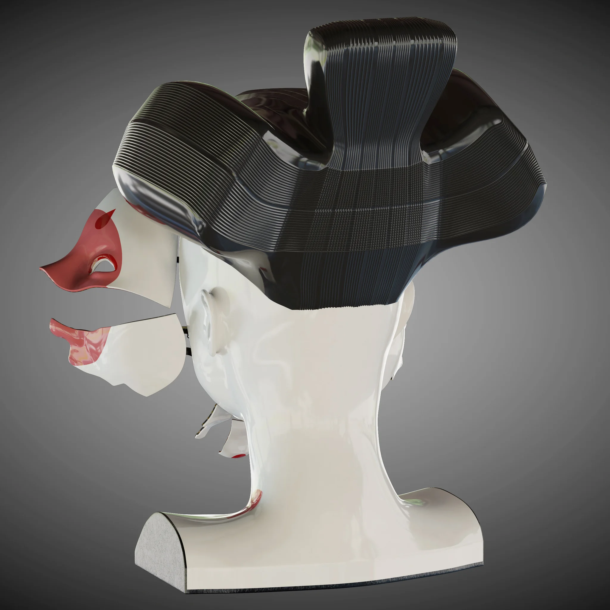 Ghost In The Shell Geisha — 3D model preview 22