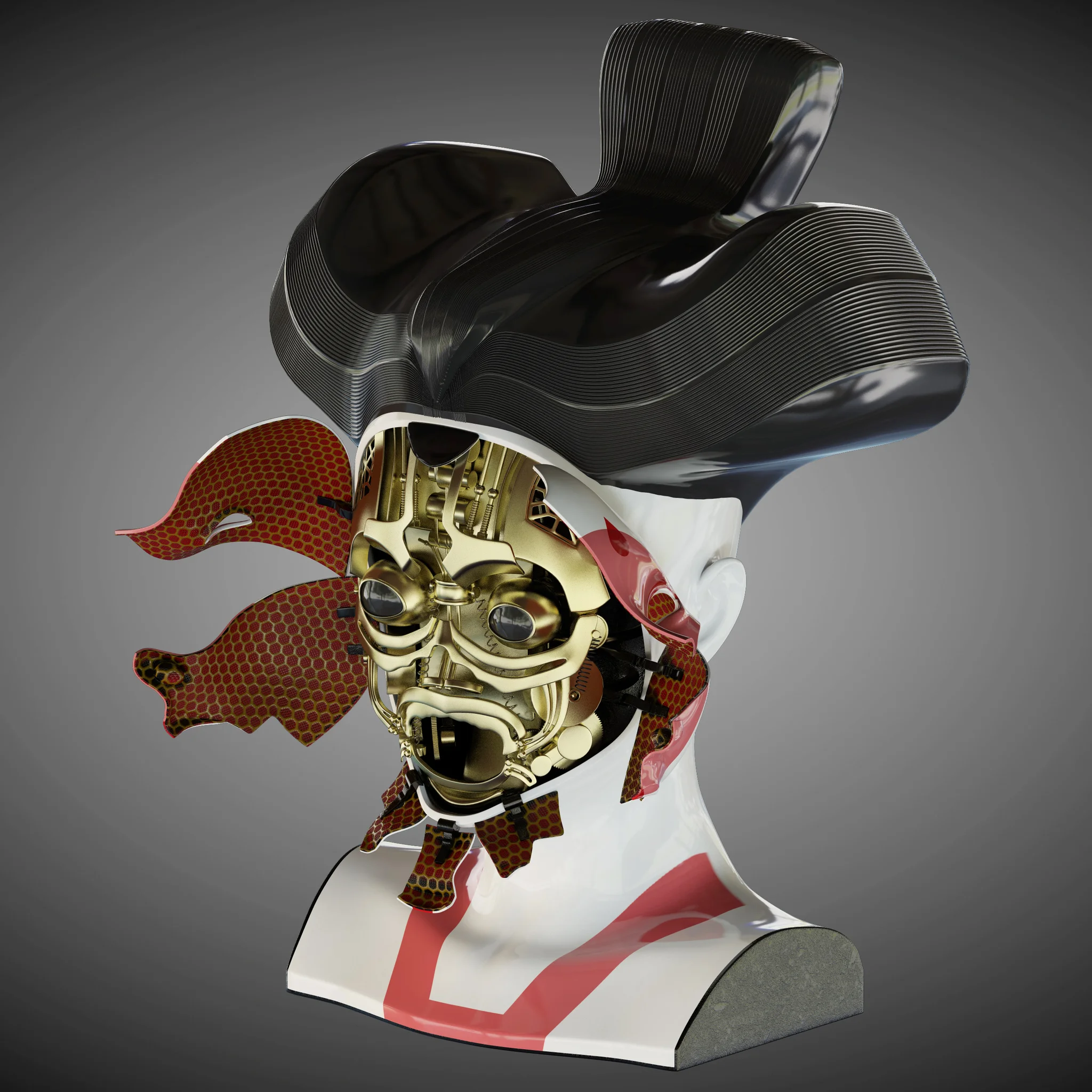Ghost In The Shell Geisha — 3D model preview 28