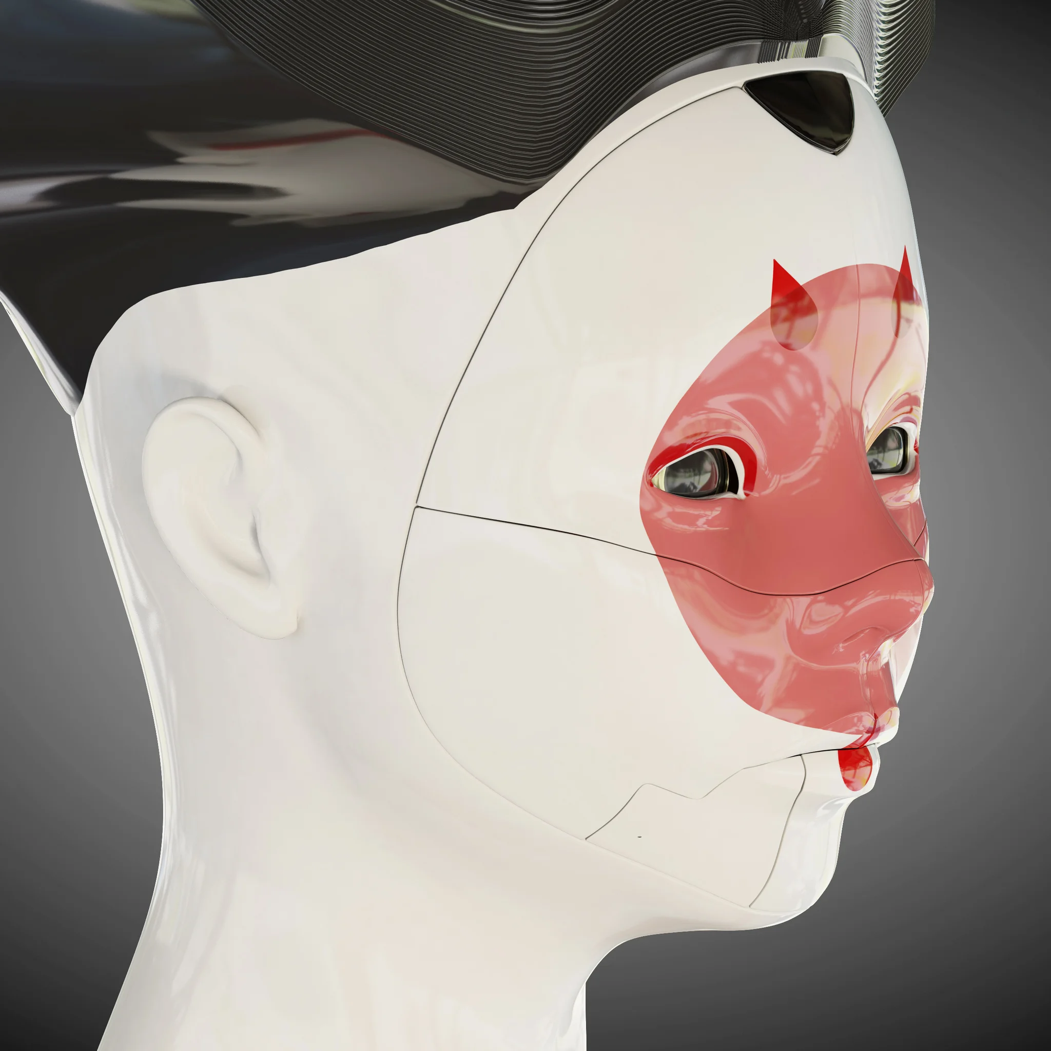 Ghost In The Shell Geisha — 3D model preview 32